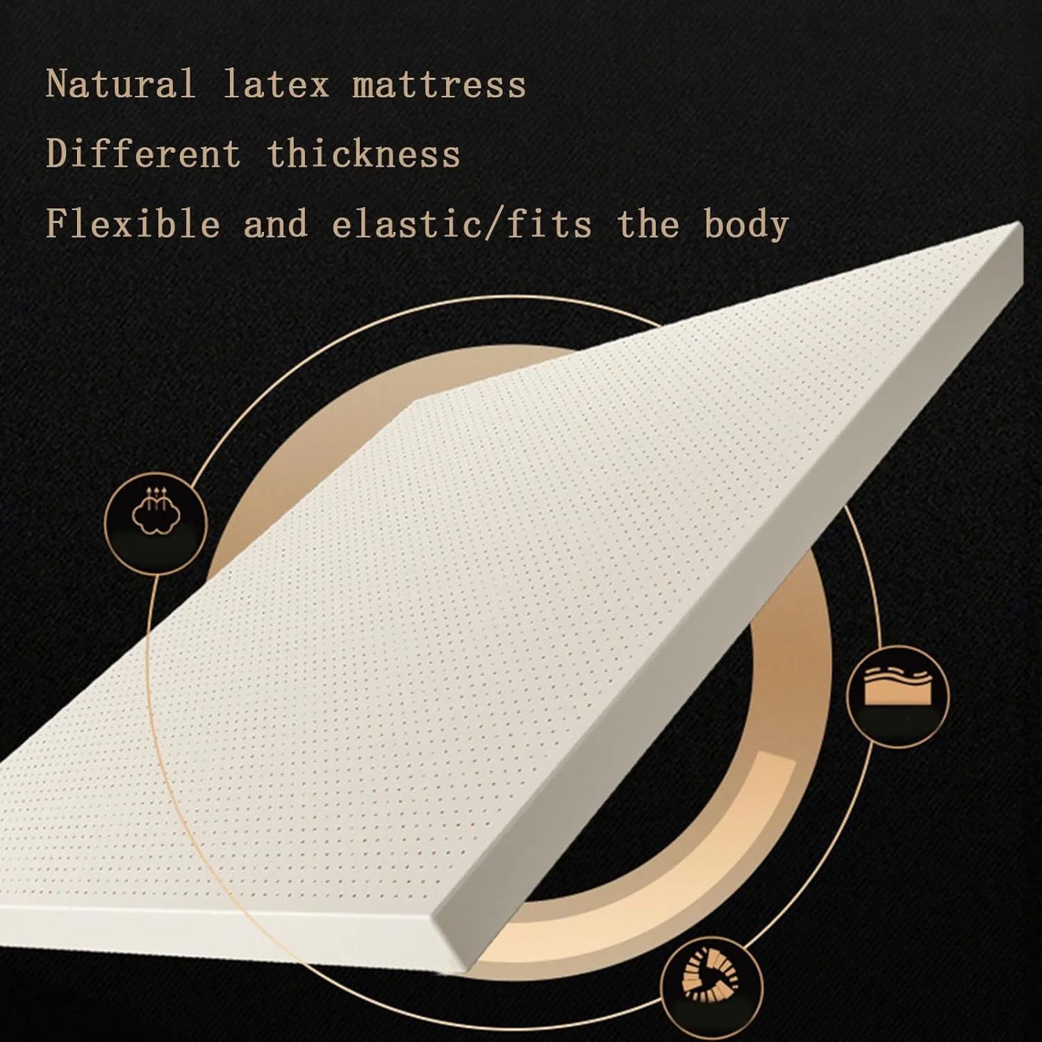 تشک فوم لاتکس طبیعی سفید | بهترین برای پشتیبانی ارتوپدی | ارگونومیک و سازگار با محیط زیست کینگ، 7.5 سانتی متر، 240x190 سانتی متر تشک فوم لاتکس طبیعی سفید | بهترین برای پشتیبانی ارتوپدی | ارگونومیک و سازگار با محیط زیست کینگ، 7.5 سانتی متر، 240x190 سانتی متر