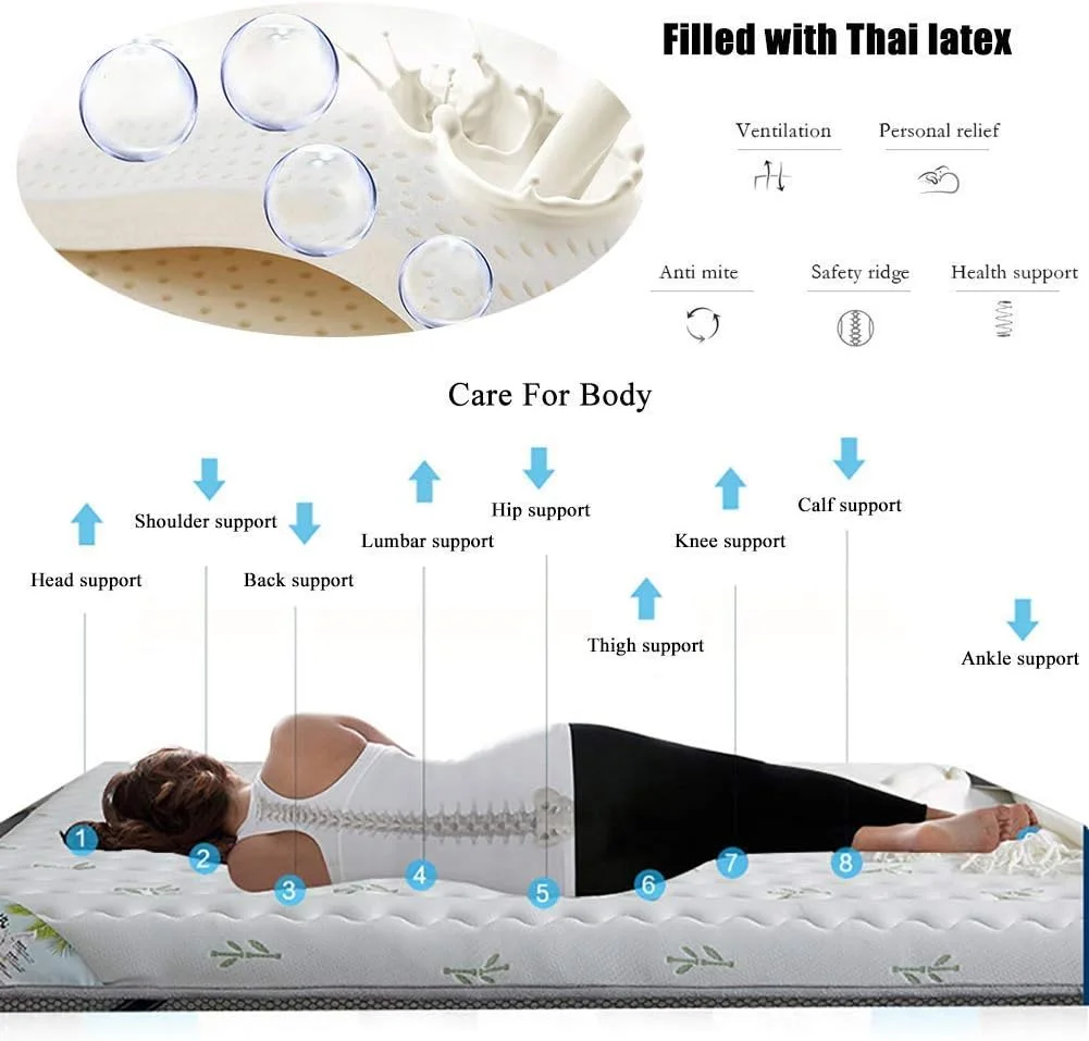 تشک تاشو زمینی برای خواب، تشک مهمان رولی، تشک تاشو قابل حمل برای کمپینگ، پد تشک ضخیم تشک تاشو زمینی برای خواب، تشک مهمان رولی، تشک تاشو قابل حمل برای کمپینگ، پد تشک ضخیم