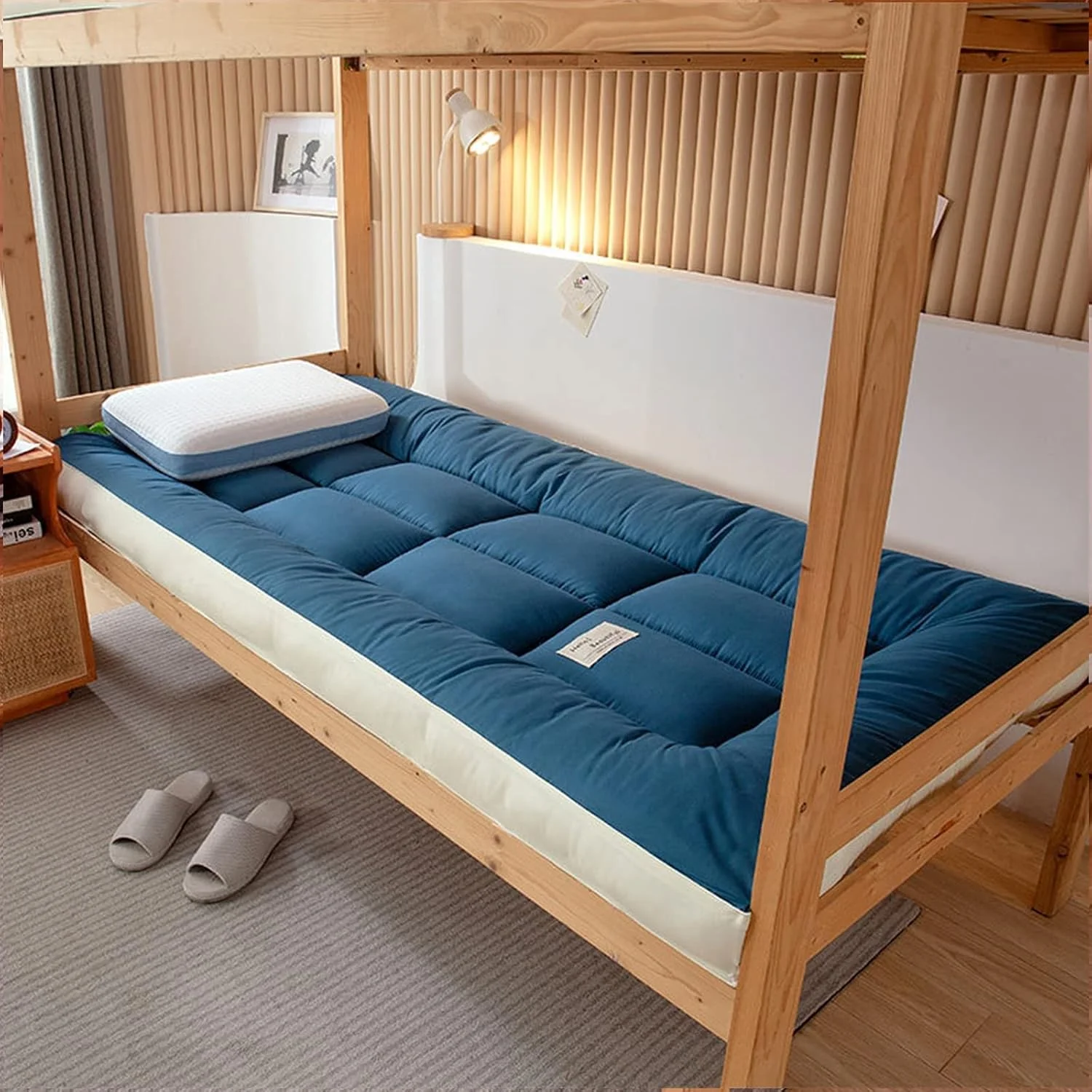 تشک فوتون تاشو، تشک زمینی، پد خواب قابل حمل، زیرانداز، تشک رول آپ چهار فصل جهانی برای خوابگاه دخترانه پسرانه، آسان برای نگهداری و قابل حمل تشک فوتون تاشو، تشک زمینی، پد خواب قابل حمل، زیرانداز، تشک رول آپ چهار فصل جهانی برای خوابگاه دخترانه پسرانه، آسان برای نگهداری و قابل حمل