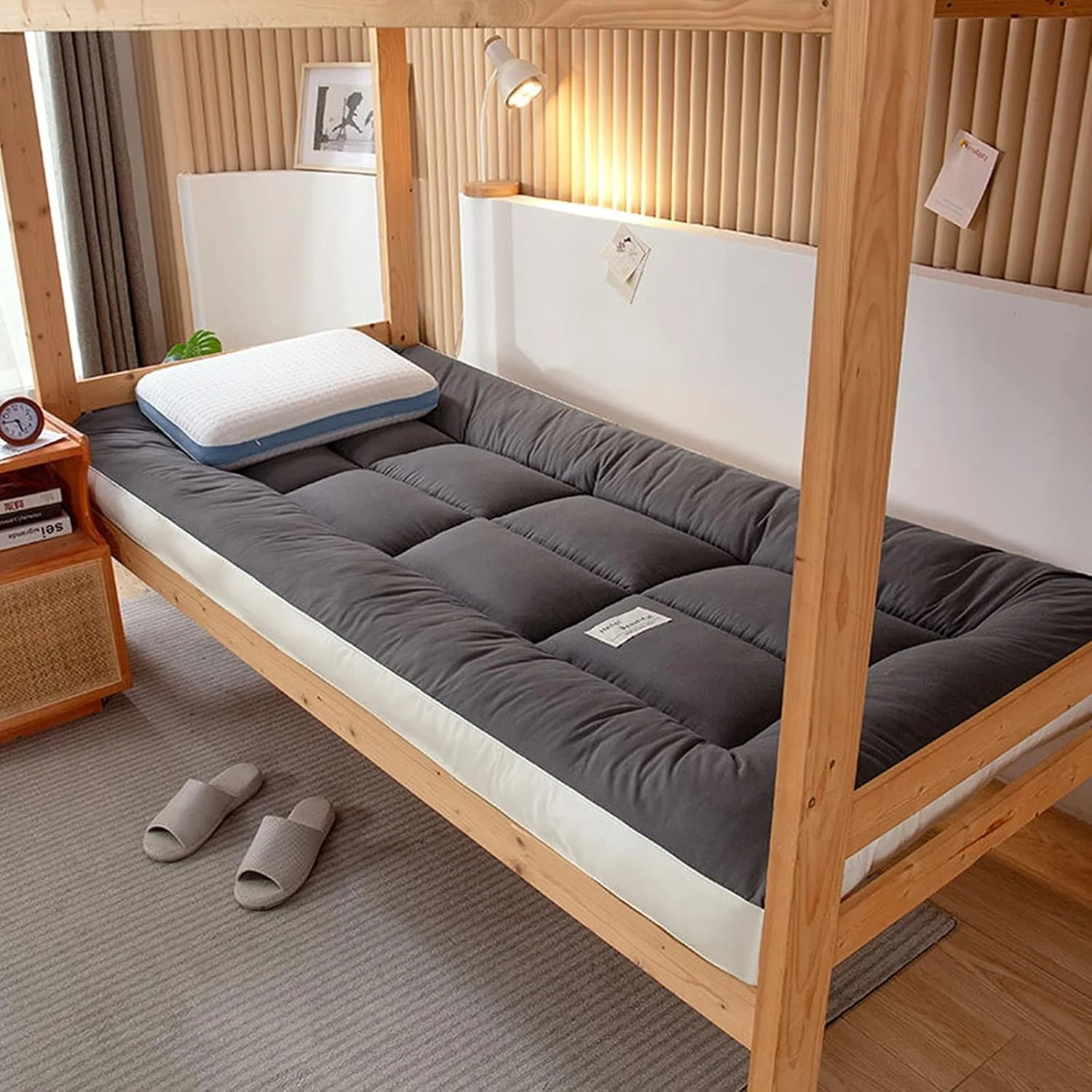 تشک فوتون تاشو، تشک زمینی، پد خواب قابل حمل، زیرانداز، تشک رول آپ چهار فصل جهانی برای خوابگاه پسران و دختران، آسان برای نگهداری و قابل حمل تشک فوتون تاشو، تشک زمینی، پد خواب قابل حمل، زیرانداز، تشک رول آپ چهار فصل جهانی برای خوابگاه پسران و دختران، آسان برای نگهداری و قابل حمل