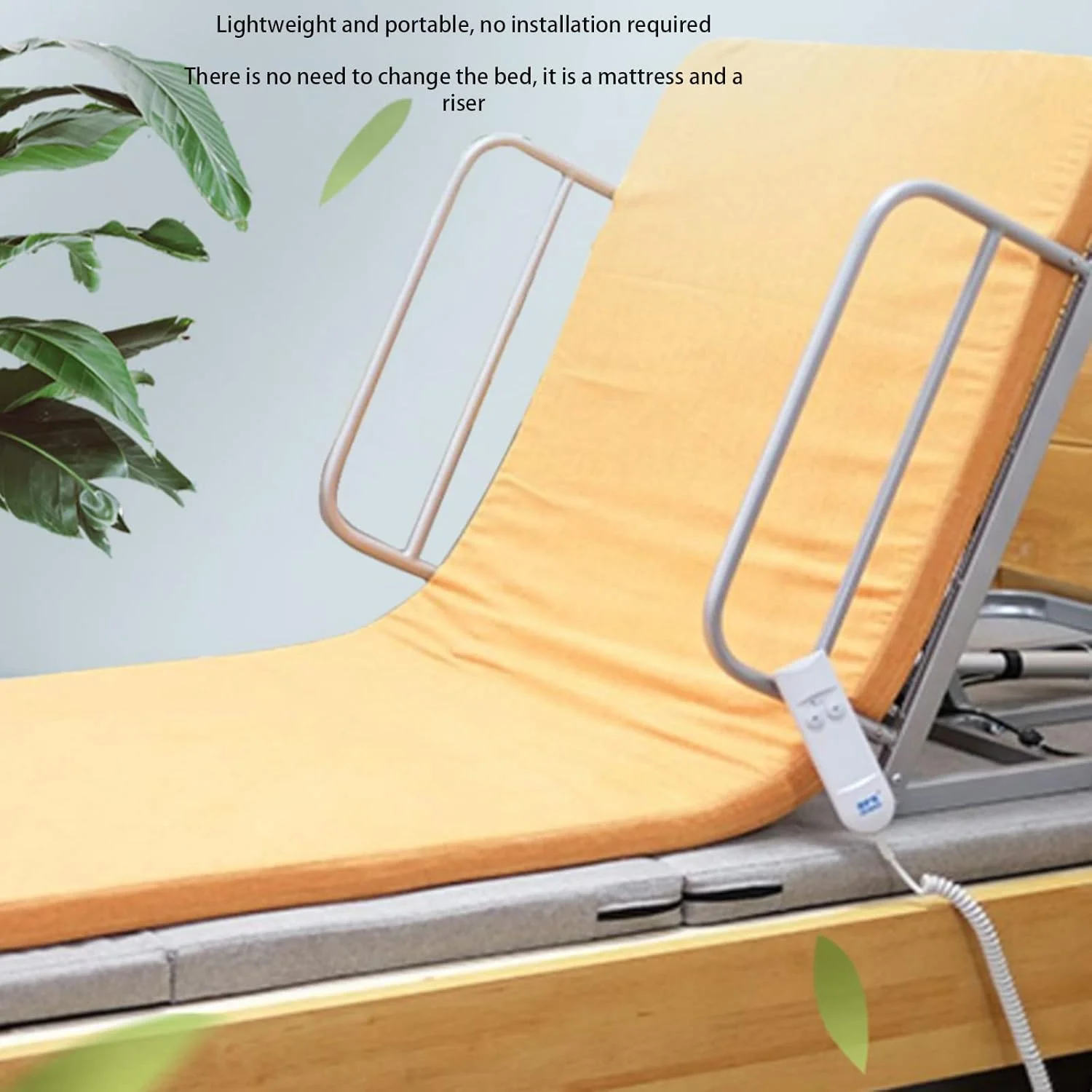 بالابر بالش برقی، پشتی تخت خواب قابل تنظیم برای تخت با سیستم پمپ برقی و روکش تشک، کمک به کاربران برای استراحت، مطالعه و غذا خوردن راحت، مناسب برای زنان باردار، سالمندان و افراد آسیب دیده بالابر بالش برقی، پشتی تخت خواب قابل تنظیم برای تخت با سیستم پمپ برقی و روکش تشک، کمک به کاربران برای استراحت، مطالعه و غذا خوردن راحت، مناسب برای زنان باردار، سالمندان و افراد آسیب دیده