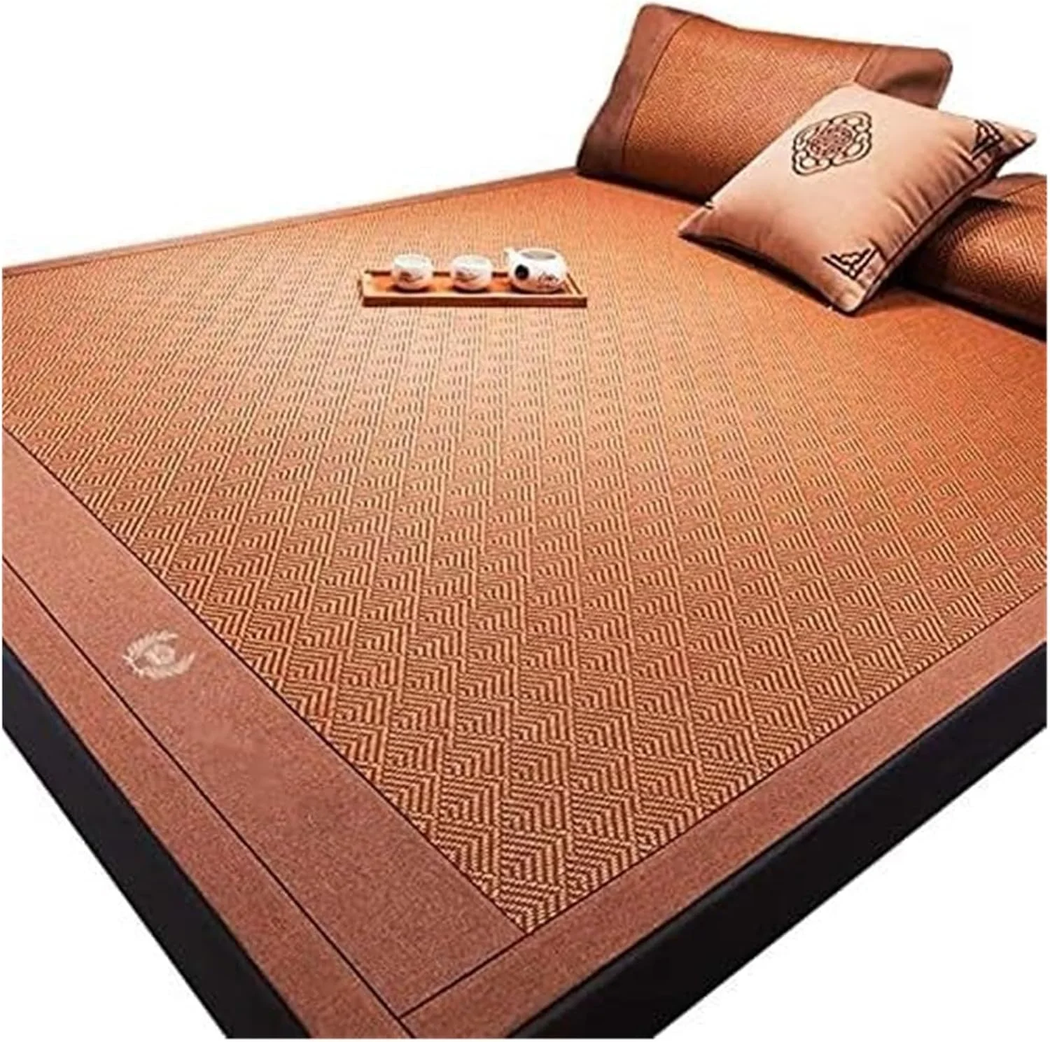 حصیر خواب تابستانی، حصیر خواب خنک کننده تابستانی تاشو، تشک بامبو بادوام و صاف، پد تخت ابریشم یخی خنک کننده (عرض*طول: 0.8 * 1.9 متر) حصیر خواب تابستانی، حصیر خواب خنک کننده تابستانی تاشو، تشک بامبو بادوام و صاف، پد تخت ابریشم یخی خنک کننده (عرض*طول: 0.8 * 1.9 متر)