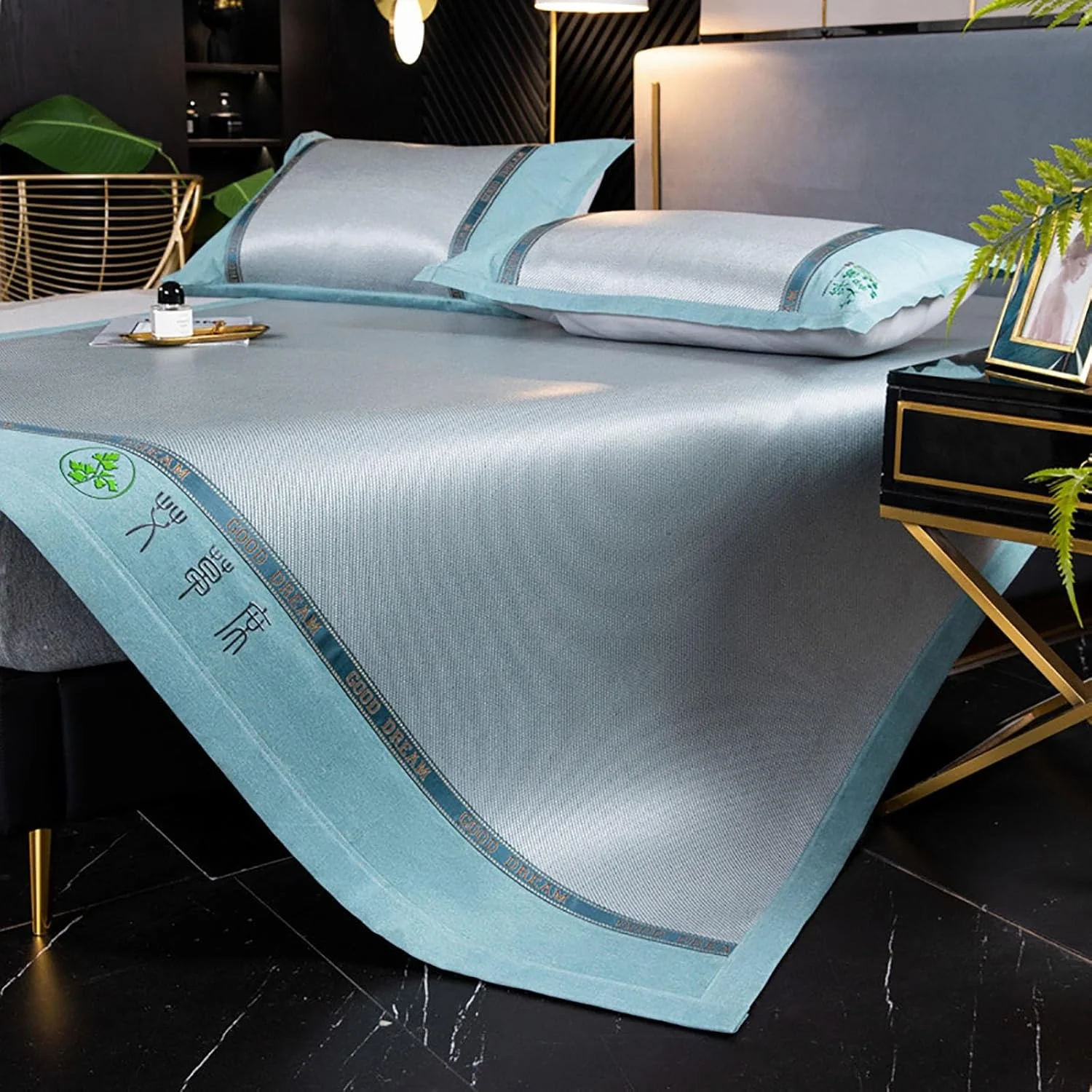 تشک خنک کننده ابریشمی یخی تابستانی قابل شستشو، ست تشک خواب خنک کننده با روبالشی، پد خنک کننده برای تخت، تشک خواب خنک برای خوابگاه مدرسه منزل، قابل شستشو در ماشین لباسشویی تشک خنک کننده ابریشمی یخی تابستانی قابل شستشو، ست تشک خواب خنک کننده با روبالشی، پد خنک کننده برای تخت، تشک خواب خنک برای خوابگاه مدرسه منزل، قابل شستشو در ماشین لباسشویی