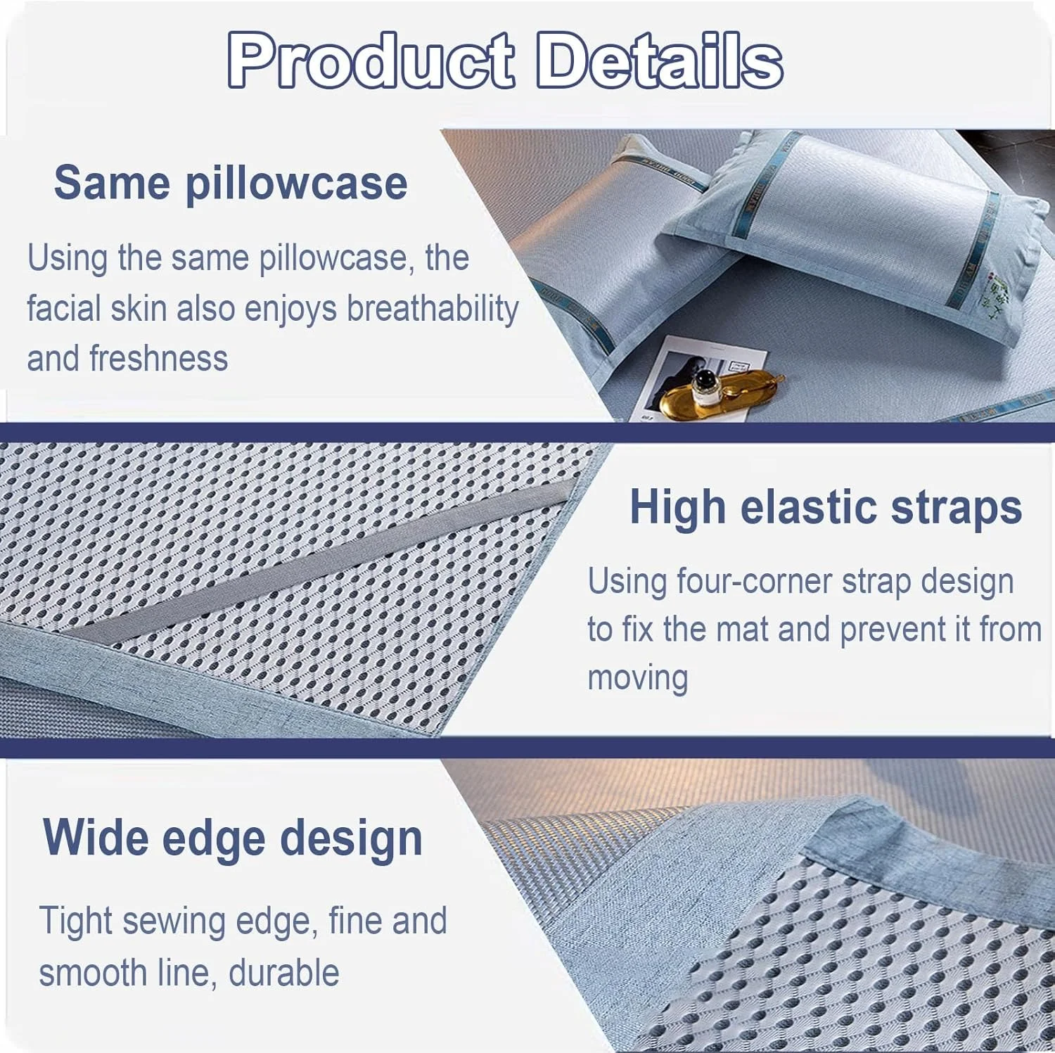 Summer Ice Silk Mat Washable Cooler Mattresses, Cooling Sleeping Mat Set with Pillowcases, Cooling Pad for Bed, Cool Sleeping Mattress for Home School Dormitory, Machine Washable(C Summer Ice Silk Mat Washable Cooler Mattresses, Cooling Sleeping Mat Set with Pillowcases, Cooling Pad for Bed, Cool Sleeping Mattress for Home School Dormitory, Machine Washable(C