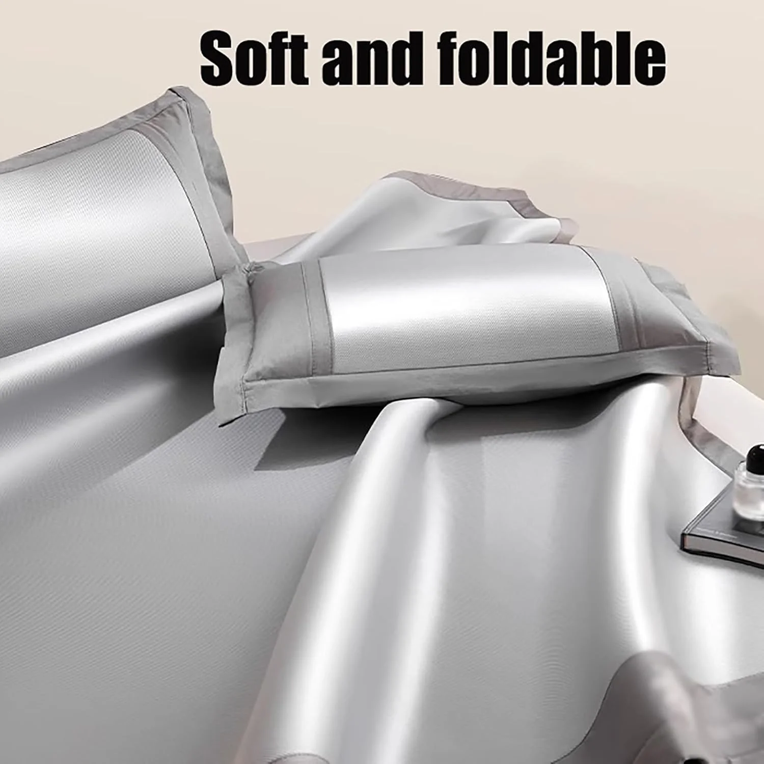 تشک خنک کننده ابریشمی مناسب فصل تابستان، روکش تخت خواب با پارچه خنک کننده، طراحی تنفسی برای افرادی که در خواب گرمشان می شود، پد سبک وزن تشک برای راحتی در منزل، مسافرت و خواب شبانه (قهوه ای روشن، 150 * 200 سانتی متر) تشک خنک کننده ابریشمی مناسب فصل تابستان، روکش تخت خواب با پارچه خنک کننده، طراحی تنفسی برای افرادی که در خواب گرمشان می شود، پد سبک وزن تشک برای راحتی در منزل، مسافرت و خواب شبانه (قهوه ای روشن، 150 * 200 سانتی متر)