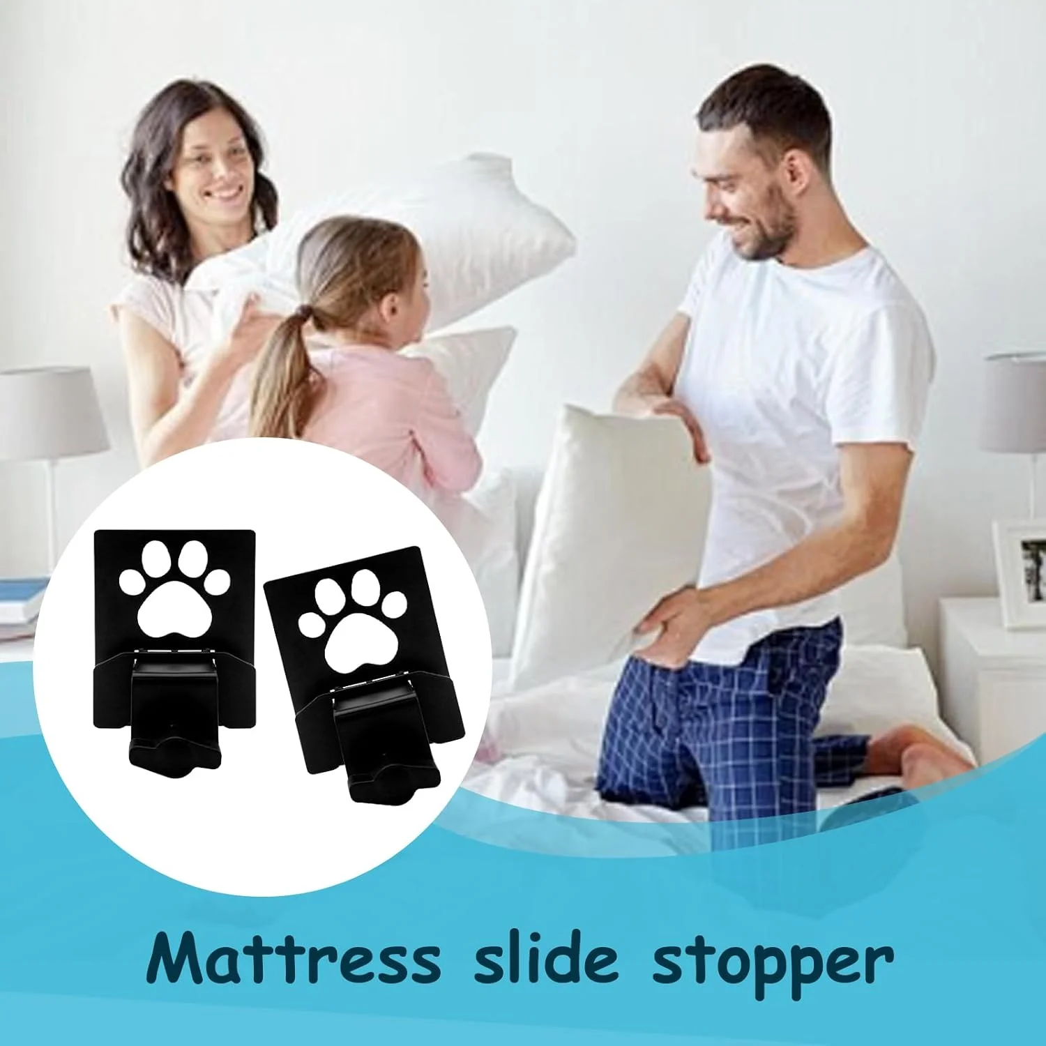 نگهدارنده لغزش تشک | پد ضخیم کننده تخت، نگهدارنده لغزش تشک قابل تنظیم برای آپارتمان، هتل، RV، اتاق خواب، خوابگاه، مبل، خانه، محل کار نگهدارنده لغزش تشک | پد ضخیم کننده تخت، نگهدارنده لغزش تشک قابل تنظیم برای آپارتمان، هتل، RV، اتاق خواب، خوابگاه، مبل، خانه، محل کار