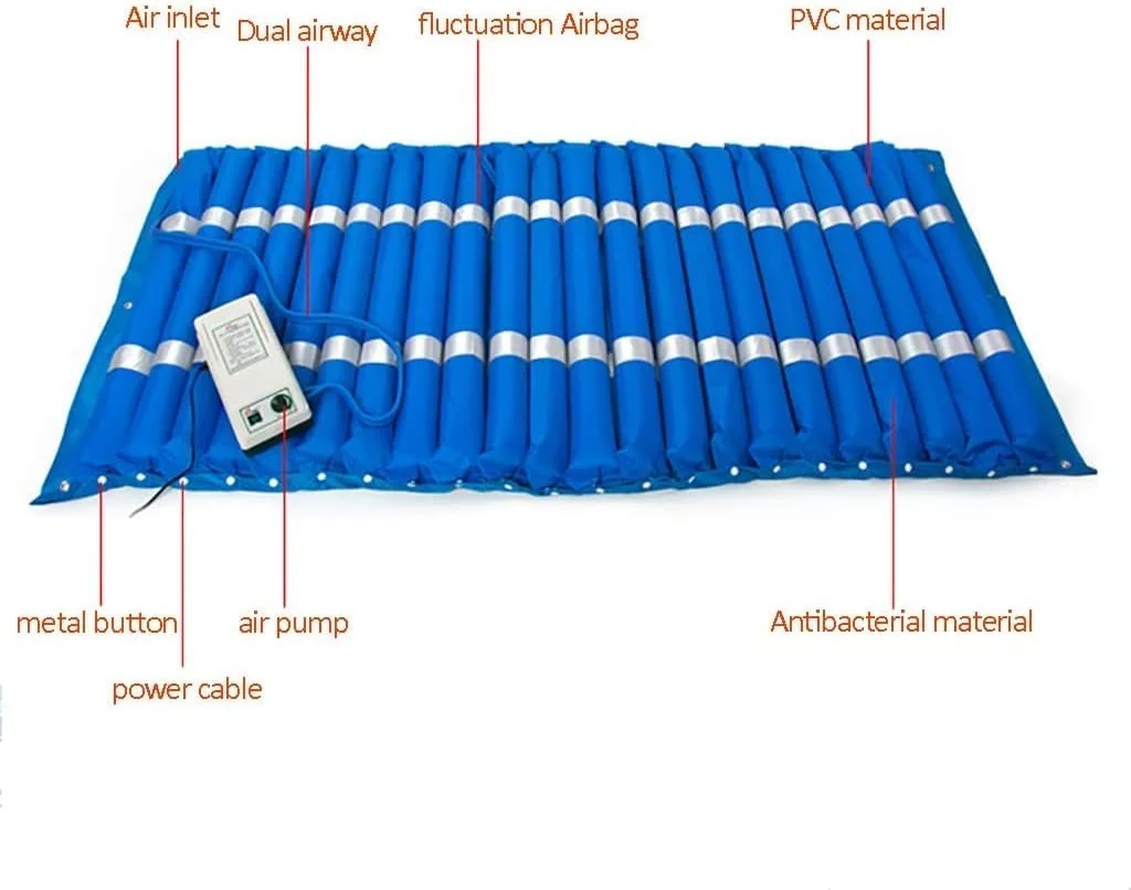 تشک مواج برای درمان زخم بستر و زخم فشاری، تخت بادی مناسب برای مراقبت از افراد مسن و معلول در منزل به همراه پمپ برقی تشک مواج برای درمان زخم بستر و زخم فشاری، تخت بادی مناسب برای مراقبت از افراد مسن و معلول در منزل به همراه پمپ برقی