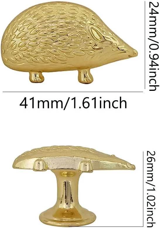 دستگیره کابینت طرح جوجه تیغی میزنگ، دستگیره کشو، دستگیره سخت افزاری مبلمان، دستگیره های تزئینی طرح حیوانات، دستگیره کمد و درب لباس، 4 عدد (طلایی) دستگیره کابینت طرح جوجه تیغی میزنگ، دستگیره کشو، دستگیره سخت افزاری مبلمان، دستگیره های تزئینی طرح حیوانات، دستگیره کمد و درب لباس، 4 عدد (طلایی)