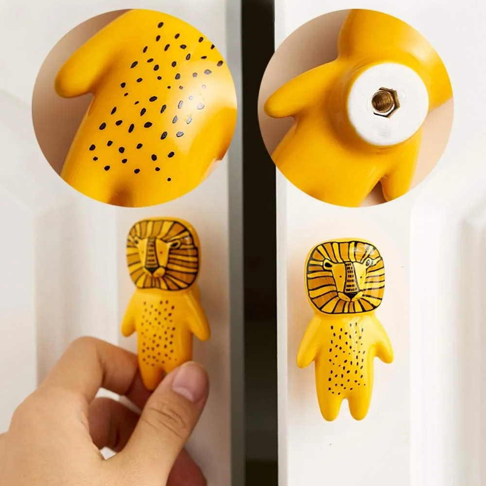 دستگیره های فانتزی حیوانات UULU YOUYO، 5 عددی، دستگیره های سرامیکی زیبا برای کودکان، دستگیره درب اتاق کودک، دستگیره های دوست داشتنی کمد، دستگیره کشو برای کودکان، همراه با پیچ دستگیره های فانتزی حیوانات UULU YOUYO، 5 عددی، دستگیره های سرامیکی زیبا برای کودکان، دستگیره درب اتاق کودک، دستگیره های دوست داشتنی کمد، دستگیره کشو برای کودکان، همراه با پیچ