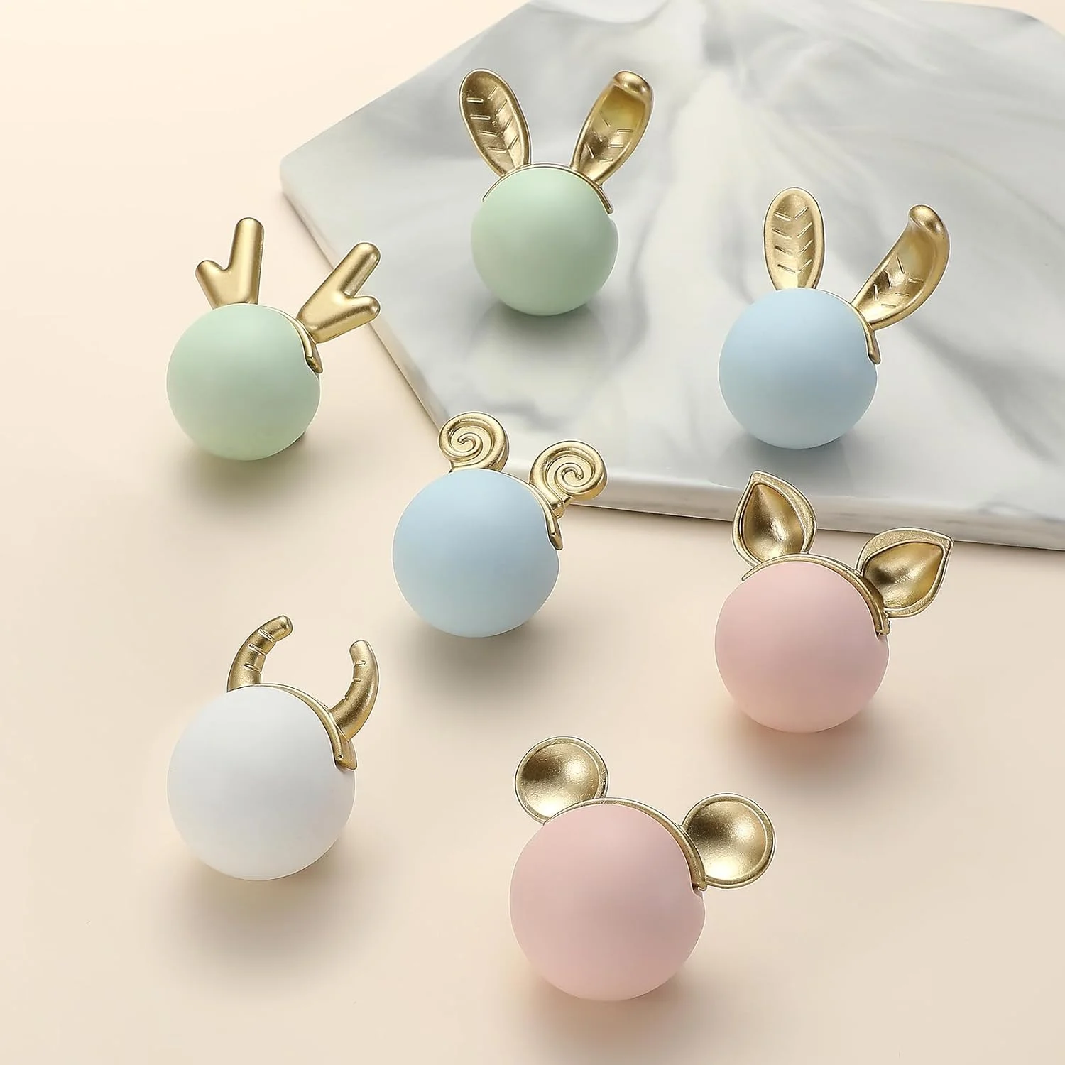 Evionlin 2 عدد دستگیره کابینت سرامیکی طرح موش صورتی کارتونی زیبا، دستگیره درب کشو برای کمد آشپزخانه اتاق کودک Evionlin 2 عدد دستگیره کابینت سرامیکی طرح موش صورتی کارتونی زیبا، دستگیره درب کشو برای کمد آشپزخانه اتاق کودک