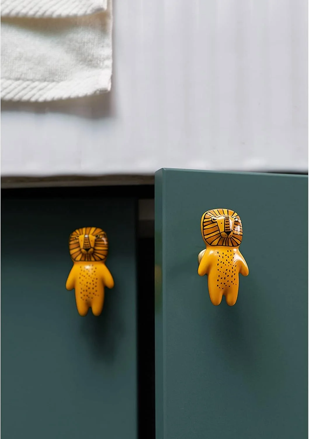 بسته 8 عددی دستگیره برای کشوهای کمد، دستگیره های سرامیکی برای کابینت ها، دستگیره های کشویی طرح حیوانات، دستگیره های سرامیکی چند رنگ برای کودکان، دستگیره های کمد، کشو، درب کابینت، آشپزخانه و کمد لباس