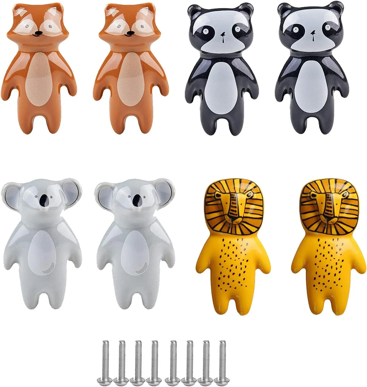 بسته 8 عددی دستگیره برای کشوهای کمد، دستگیره های سرامیکی برای کابینت ها، دستگیره های کشویی طرح حیوانات، دستگیره های سرامیکی چند رنگ برای کودکان، دستگیره های کشویی برای درب کابینت، کمد و آشپزخانه بسته 8 عددی دستگیره برای کشوهای کمد، دستگیره های سرامیکی برای کابینت ها، دستگیره های کشویی طرح حیوانات، دستگیره های سرامیکی چند رنگ برای کودکان، دستگیره های کشویی برای درب کابینت، کمد و آشپزخانه