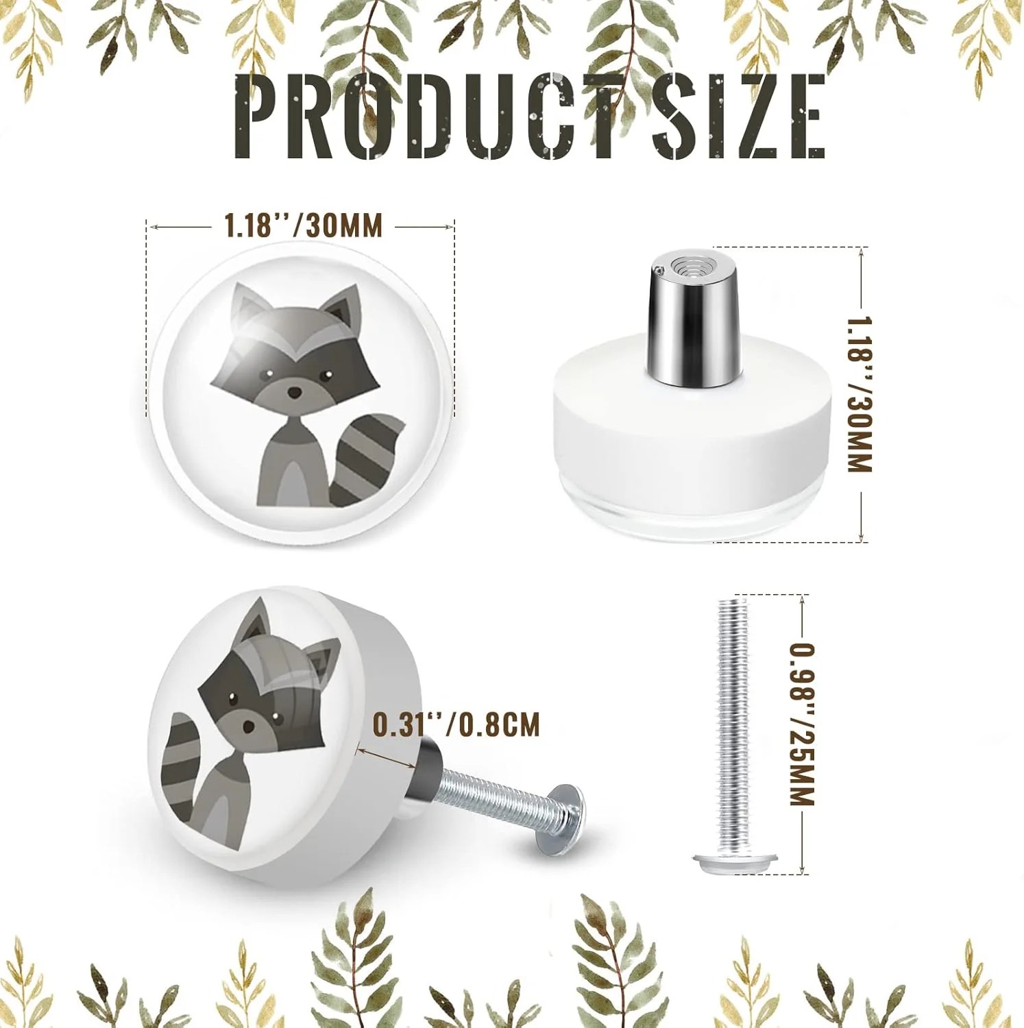 فومته 12 عدد دستگیره کمد لباس طرح حیوانات جنگلی، دستگیره های نرم لاستیکی کابینت آشپزخانه، دستگیره های کشو با طرح حیوانات سافاری، دستگیره های کشویی برای کمد لباس کودک، کمد، کشو، مبلمان