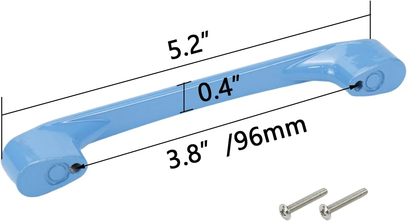 دستگیره های کارتونی 8 عددی Dnyta، مناسب درب کمد اتاق کودک، دستگیره های آبنباتی 4 رنگ، دستگیره مدرن درب کمد کفش و کشو به همراه پیچ - زرد، آبی، سبز و صورتی