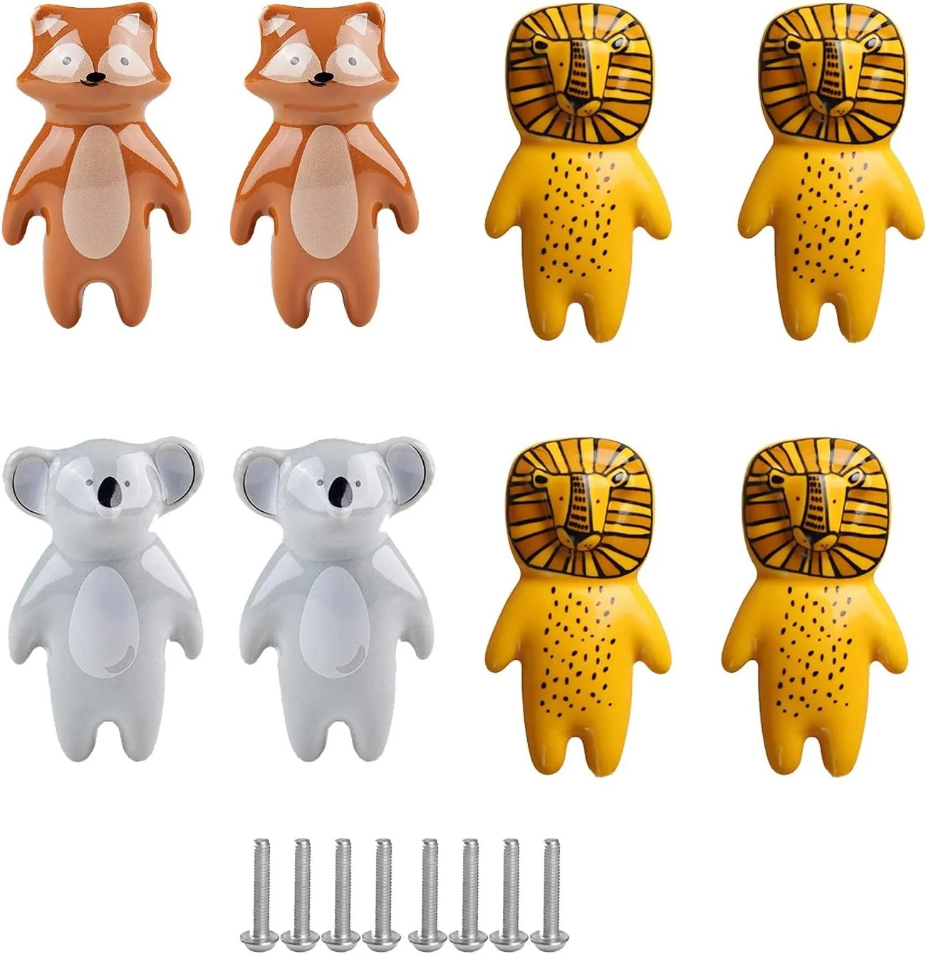 بسته 8 عددی دستگیره برای کشوهای کمد، دستگیره های سرامیکی برای کابینت ها، دستگیره های کشویی طرح حیوانات، دستگیره های سرامیکی چند رنگ برای کودکان، دستگیره های کشو کمد درب کابینت آشپزخانه بسته 8 عددی دستگیره برای کشوهای کمد، دستگیره های سرامیکی برای کابینت ها، دستگیره های کشویی طرح حیوانات، دستگیره های سرامیکی چند رنگ برای کودکان، دستگیره های کشو کمد درب کابینت آشپزخانه