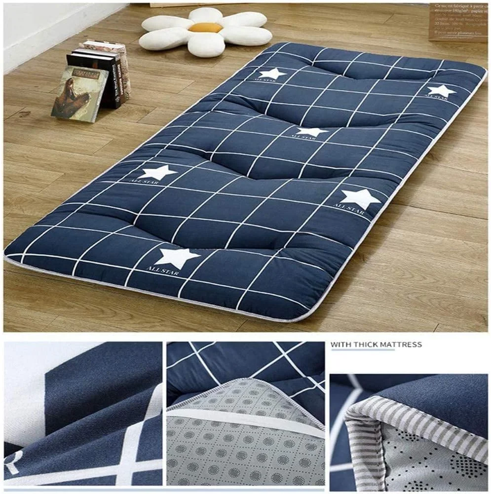 تشک تاتامی تخت DHXYZM، پد تختخواب تاشو برای کمپینگ، پد تشک تخت خواب ضخیم نخی نرم و راحت، D، 1350mm*2000mm