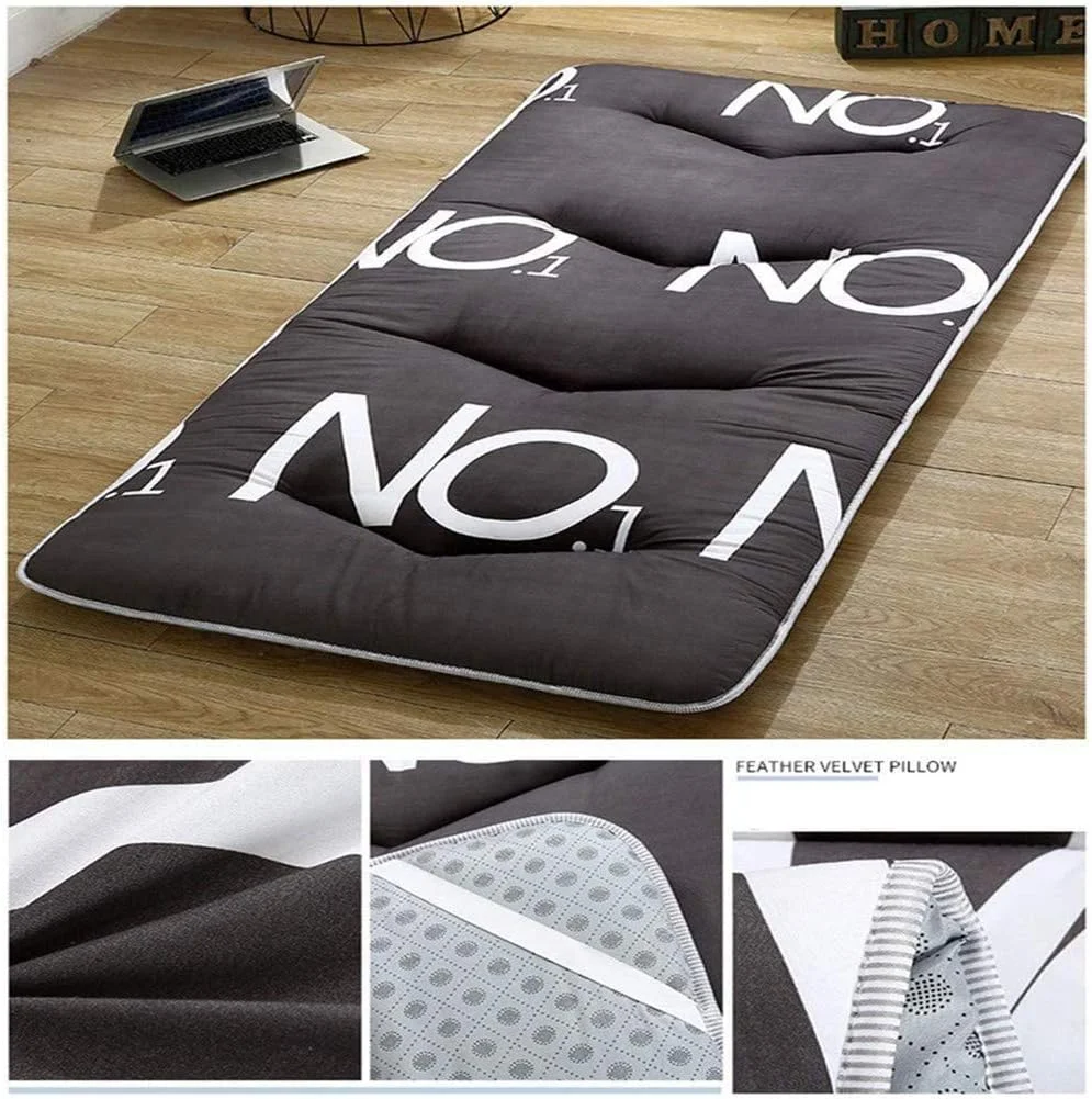 تشک تاتامی DHXYZM، پد تختخواب تاشو برای کمپینگ، پد تشک تختخواب ضخیم و نرم و راحت پنبه ای، A، 1800mm*2000mm