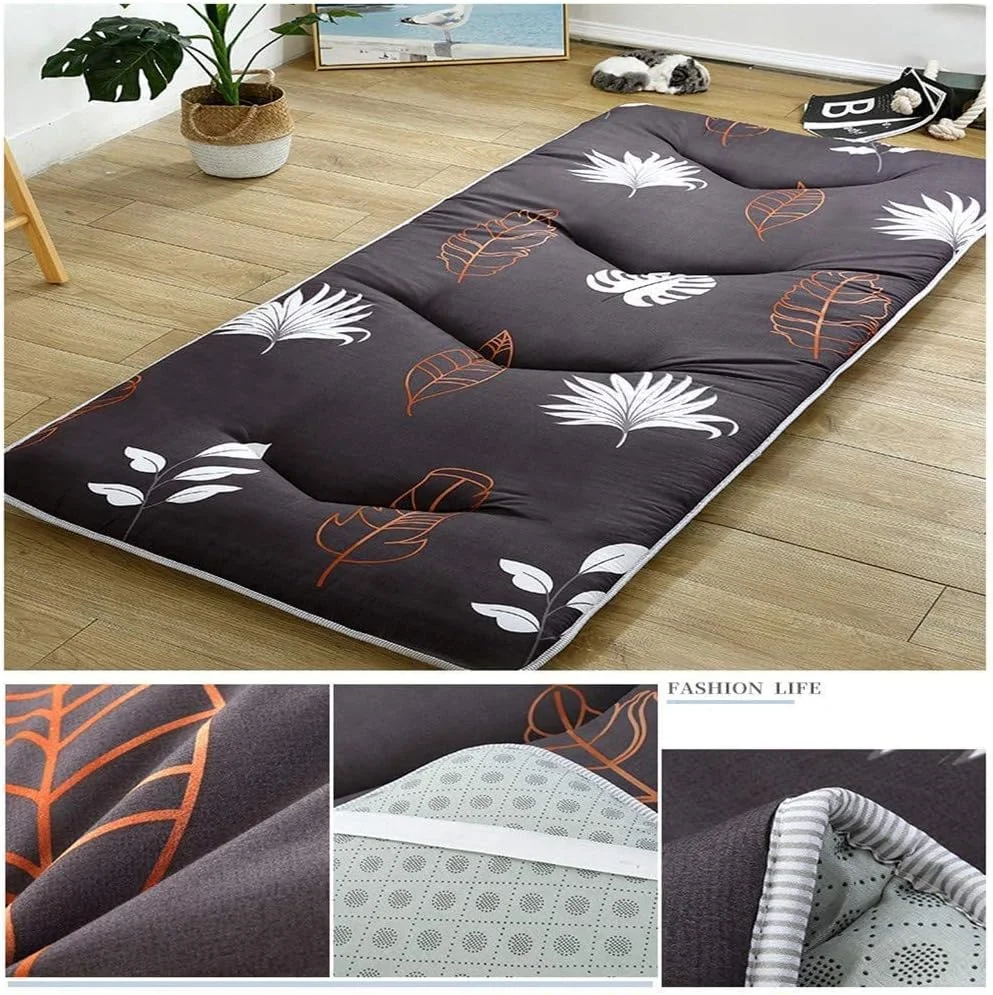 تشک تاتامی DHXYZM، پد تختخواب تاشو برای کمپینگ، پد تشک تختخواب ضخیم نخی نرم و راحت، B، 1200mm*2000mm