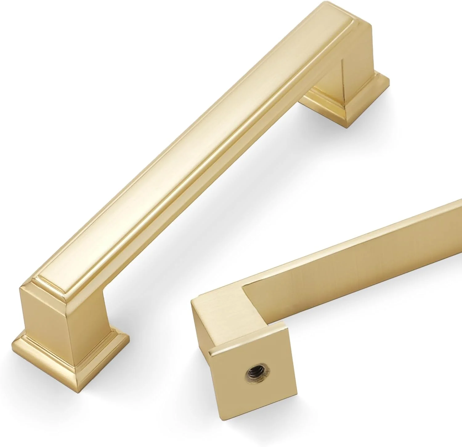 دستگیره کابینت برنجی برس خورده طلایی COTYKILEY، بسته 10 عددی، 96 میلی متر، دستگیره های کشو کمد، سخت افزار کابینت آشپزخانه دستگیره کابینت برنجی برس خورده طلایی COTYKILEY، بسته 10 عددی، 96 میلی متر، دستگیره های کشو کمد، سخت افزار کابینت آشپزخانه