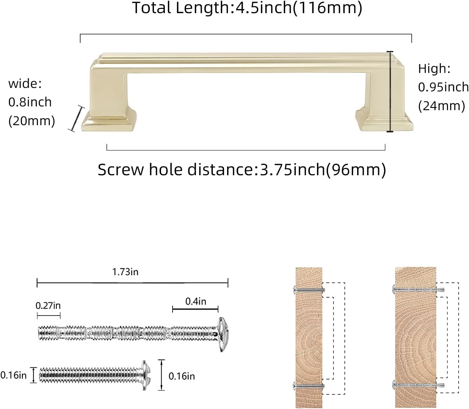 دستگیره کابینت برنجی برس خورده طلایی COTYKILEY، بسته 10 عددی، 96 میلی متر، دستگیره های کشو کمد، سخت افزار کابینت آشپزخانه