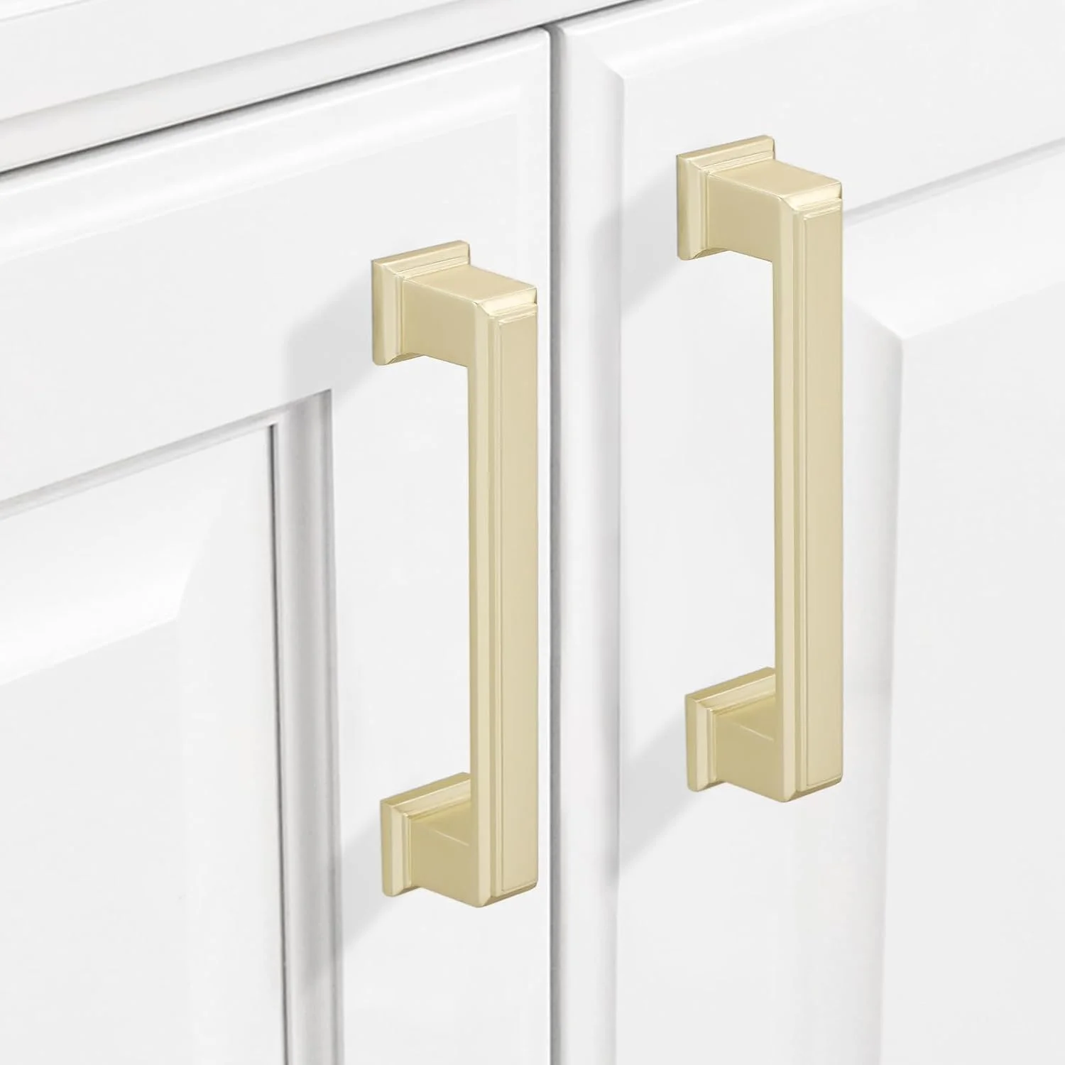 دستگیره کابینت برنجی برس خورده طلایی COTYKILEY، بسته 10 عددی، 96 میلی متر، دستگیره های کشو کمد، سخت افزار کابینت آشپزخانه