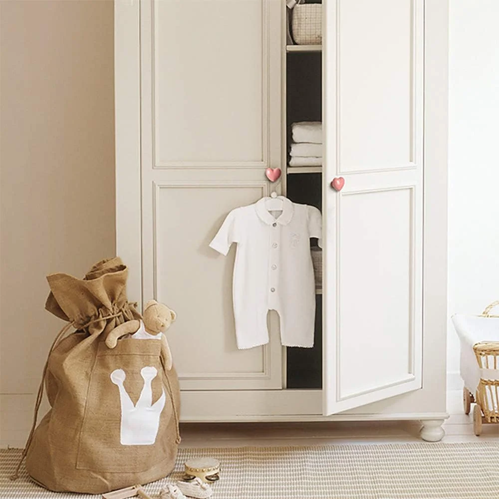 یو یو 6 عددی دستگیره های سرامیکی صورتی طرح قلب، دستگیره های زیبا و دوست داشتنی برای کشو، کمد، درب کابینت کودکان، مناسب برای کارهای DIY، به همراه 2 نوع پیچ (صورتی)