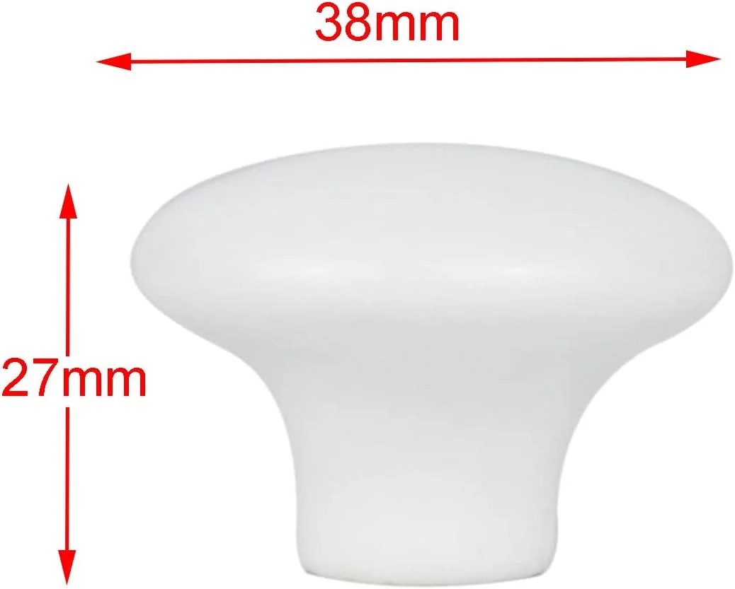 دستگیره درب کابینت، دستگیره برای کشوهای کمد، دستگیره گرد سرامیکی 38 میلی متری، ست دستگیره درب کشو کابینت آشپزخانه زیبا، دستگیره کابینت مبلمان درب برای اتاق خواب کودکان و منزل