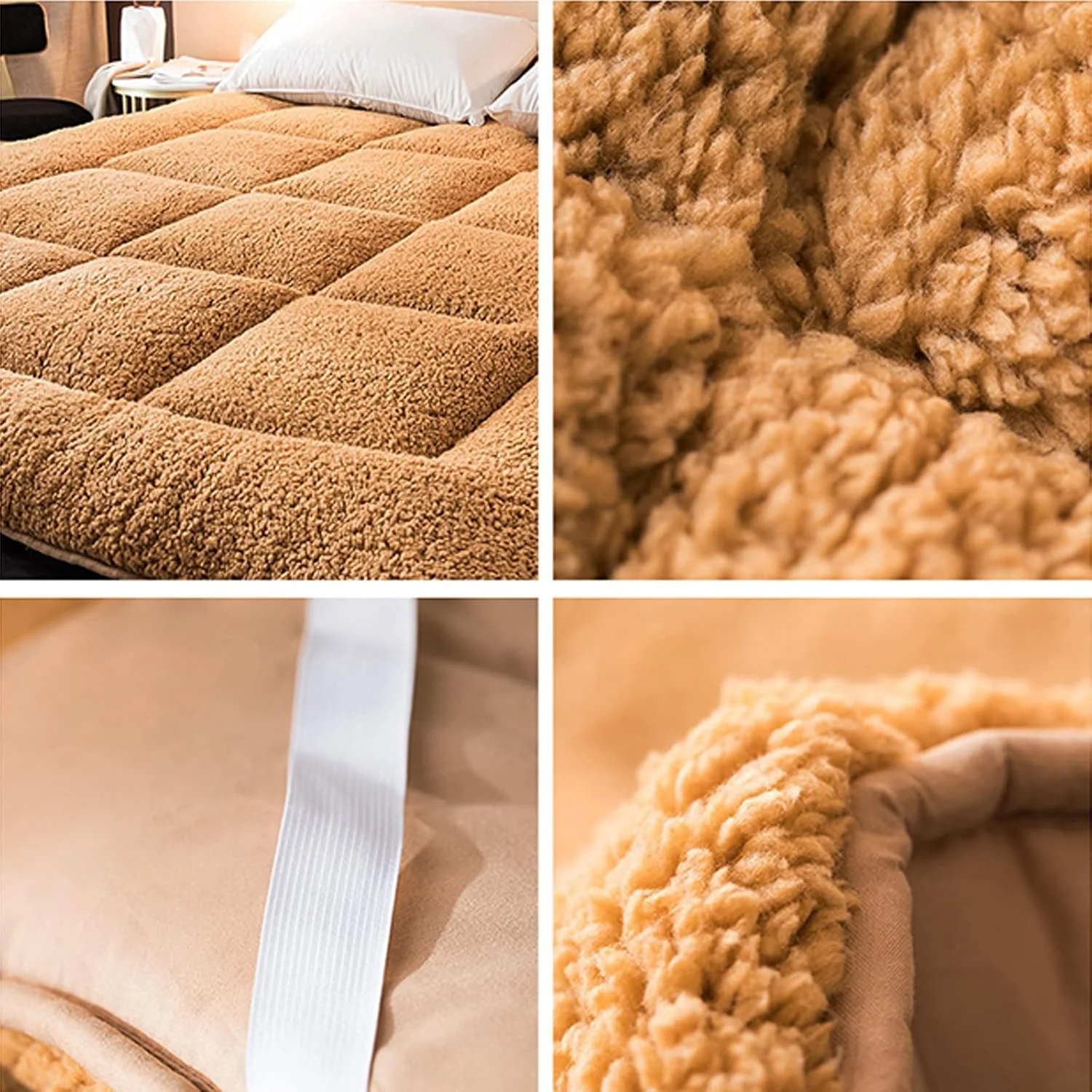 تشک فوتون تاتامی ضخیم BLZQSQ، تشک تاشو رولی، تشک مهمان، پد تشک تخت خواب کودک، تشک استراحتگاهی زمینی، حمل آسان و مناسب کمپینگ