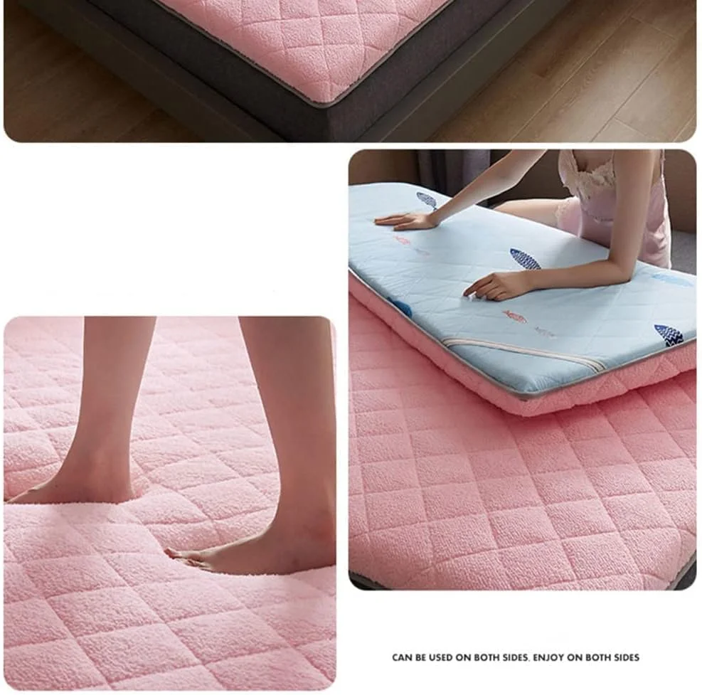 تشک مخملی BLZQSQ، تشک ژاپنی، تشک فوتون سایز کامل، پد تشک دوبل، فوم حافظه دار فوتون رولی، تشک مهمان، پد خواب ضخیم، تاتامی تاشو