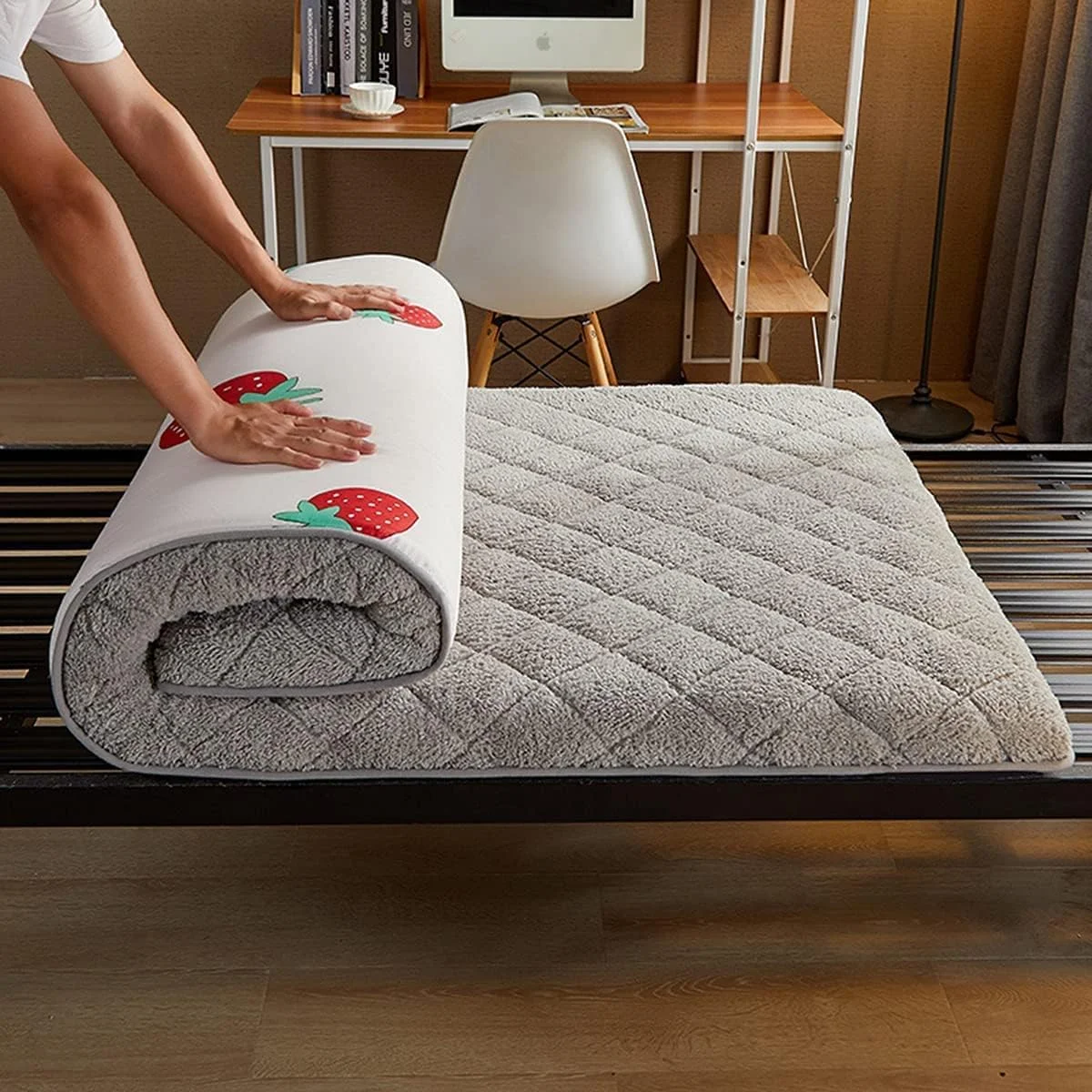 تشک تاتامی فوتون BLZQSQ، تشک ژاپنی، پد تشک دوبل سایز کامل، فوم حافظه دار، تشک مهمان رولی، پد خواب ضخیم تاشو تشک تاتامی فوتون BLZQSQ، تشک ژاپنی، پد تشک دوبل سایز کامل، فوم حافظه دار، تشک مهمان رولی، پد خواب ضخیم تاشو