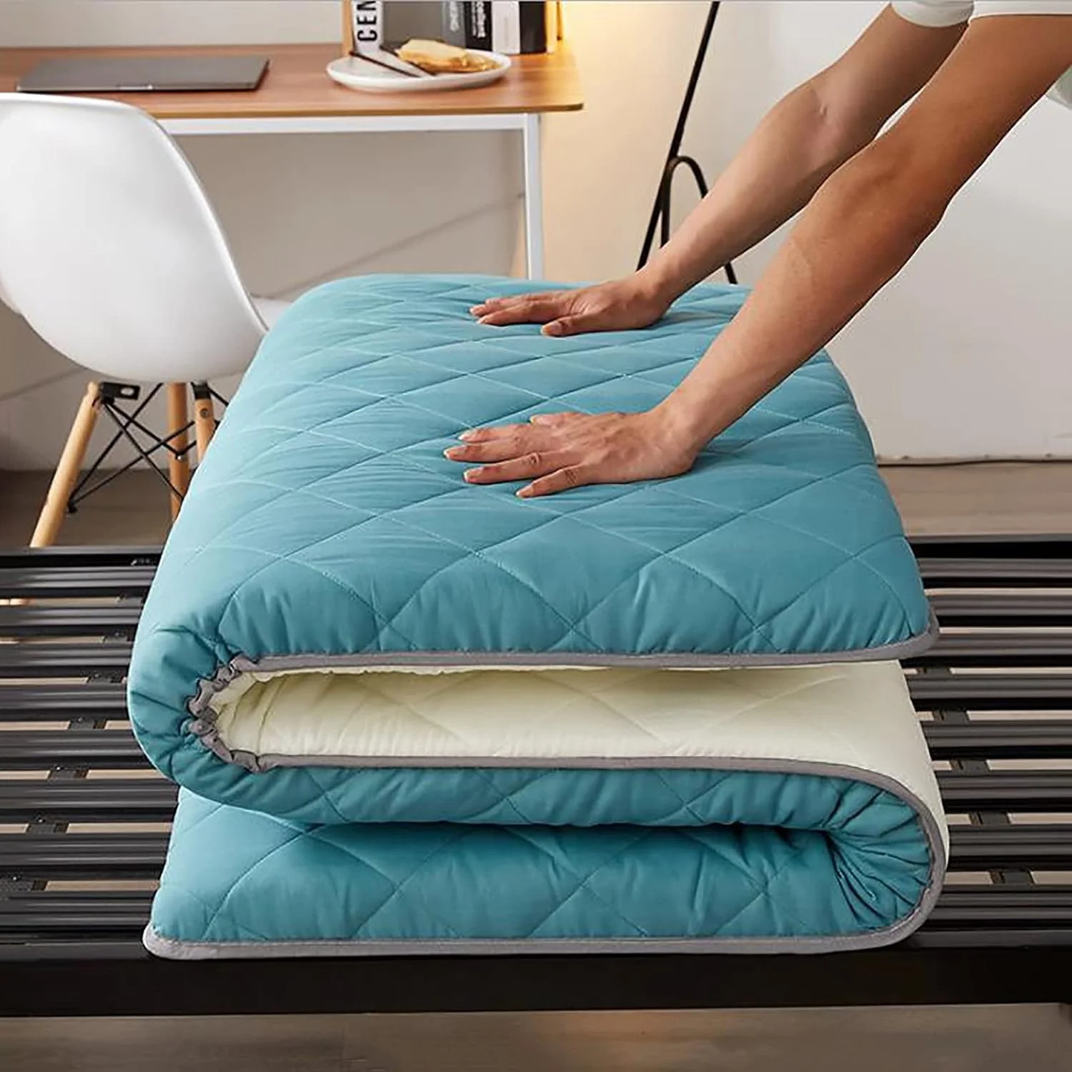 تشک فوتون تاشو BLZQSQ، پد نرم برای خواب، تشک فوتون ژاپنی، تشک تاتامی قابل حمل برای کمپینگ، پد خواب کودک، تخت استراحت زمینی تشک فوتون تاشو BLZQSQ، پد نرم برای خواب، تشک فوتون ژاپنی، تشک تاتامی قابل حمل برای کمپینگ، پد خواب کودک، تخت استراحت زمینی