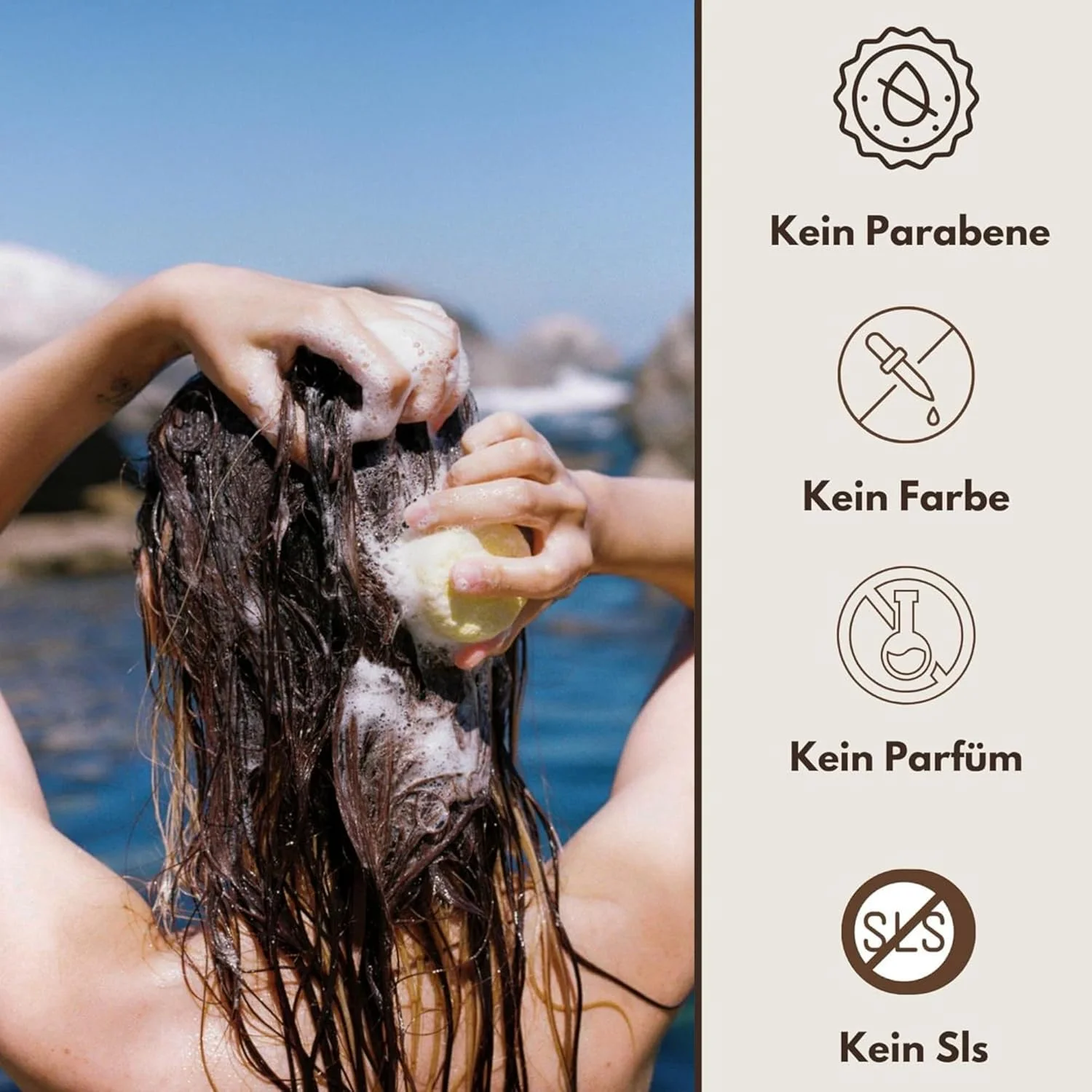 شامپو جامد وگان با روغن نارگیل و روغن پرتقال 100 گرم | حجم دهنده برای موهای نازک و معمولی | حاوی پروتئین گیاهی و پروویتامین B5 شامپو جامد وگان با روغن نارگیل و روغن پرتقال 100 گرم | حجم دهنده برای موهای نازک و معمولی | حاوی پروتئین گیاهی و پروویتامین B5