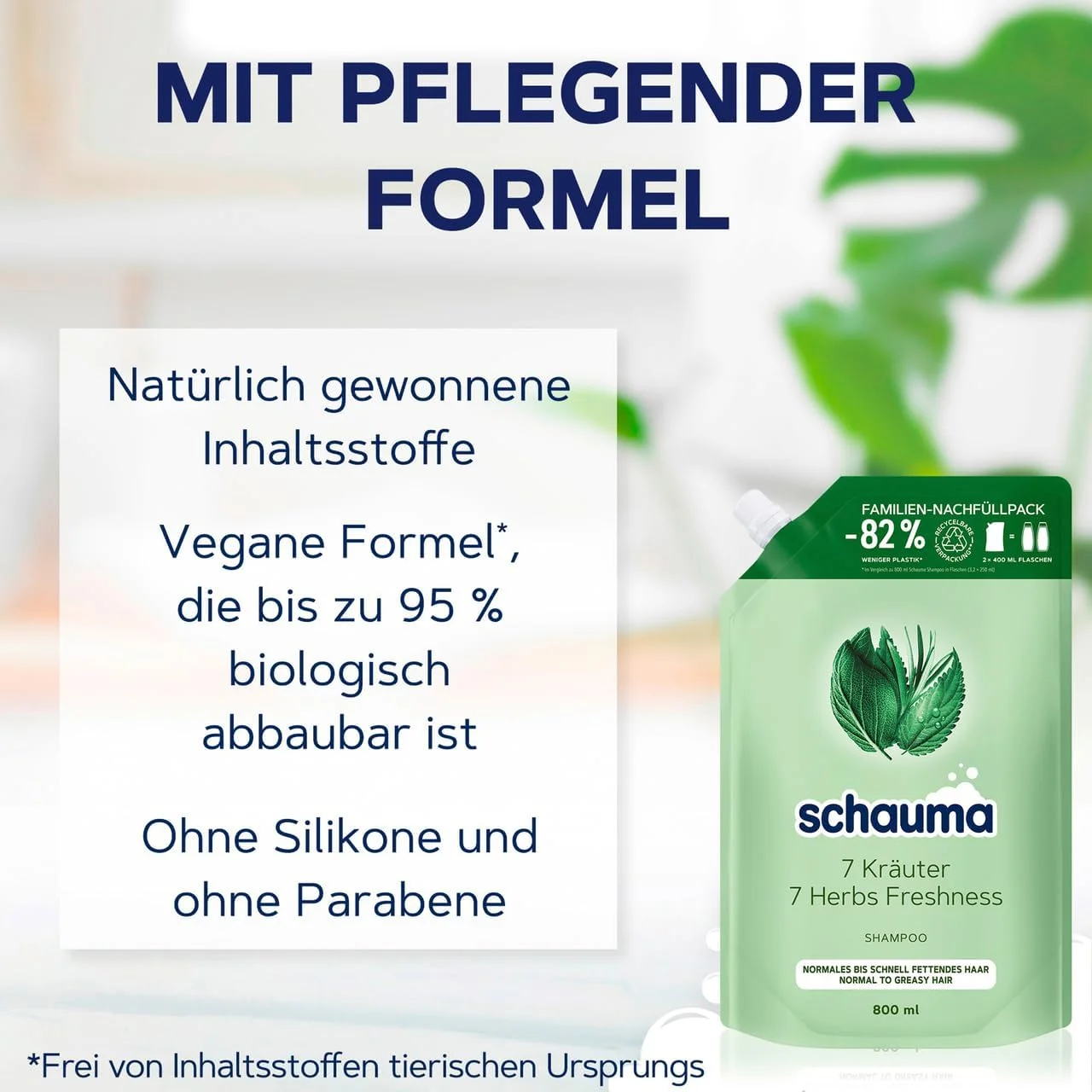 شامپو Schauma 7 Herbal، بسته پرکننده (800 میلی لیتر)، شامپو مو طراوت و ساختار سبکی به مو می بخشد، شامپو تازه برای موهای معمولی تا چرب، 2 x 800 میلی لیتر شامپو Schauma 7 Herbal، بسته پرکننده (800 میلی لیتر)، شامپو مو طراوت و ساختار سبکی به مو می بخشد، شامپو تازه برای موهای معمولی تا چرب، 2 x 800 میلی لیتر