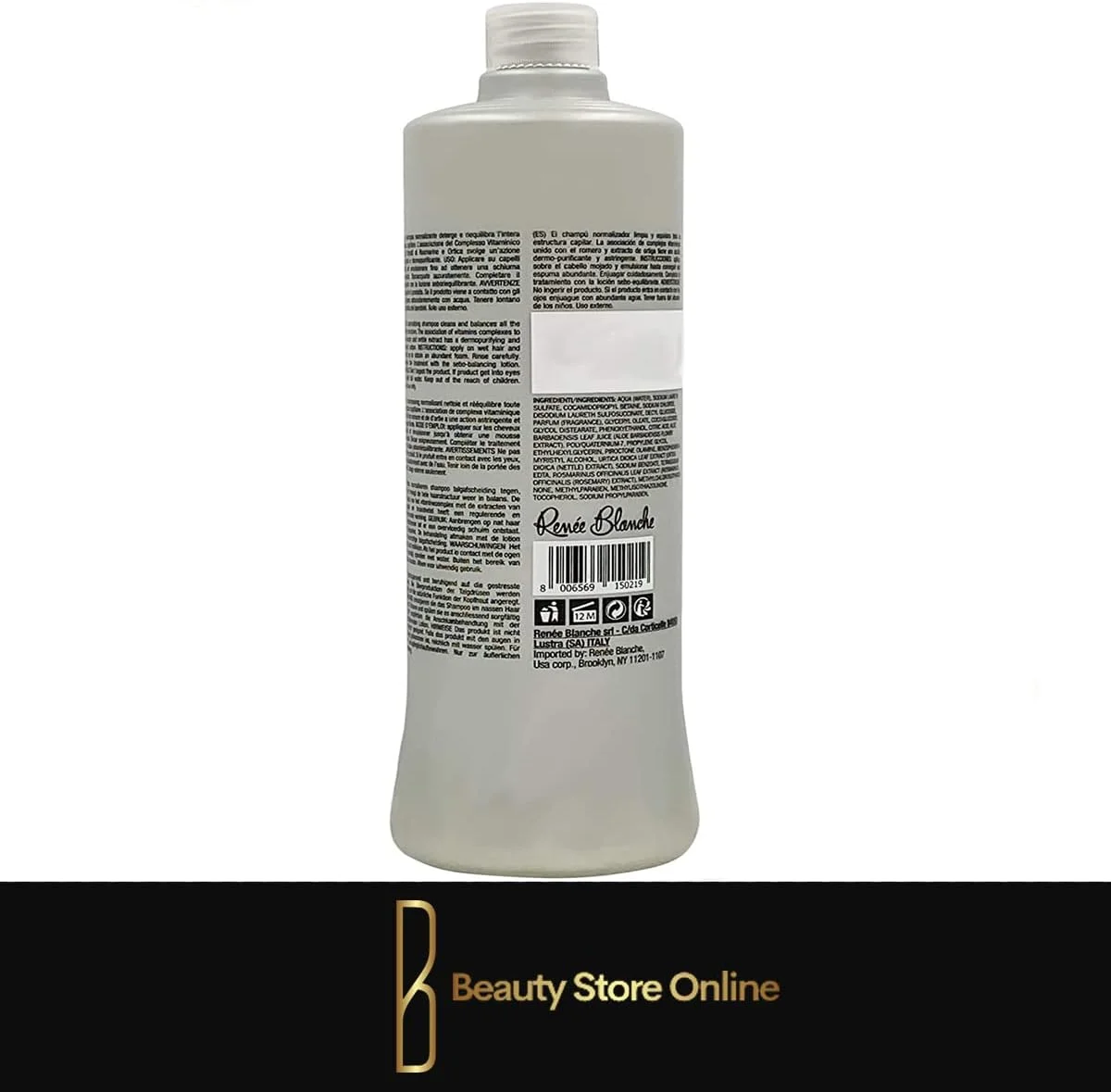 شامپو نرمال کننده رنه بلانش با عصاره گزنه و رزماری ۱۰۰۰ میلی لیتر، ایتالیا شامپو نرمال کننده رنه بلانش با عصاره گزنه و رزماری ۱۰۰۰ میلی لیتر، ایتالیا