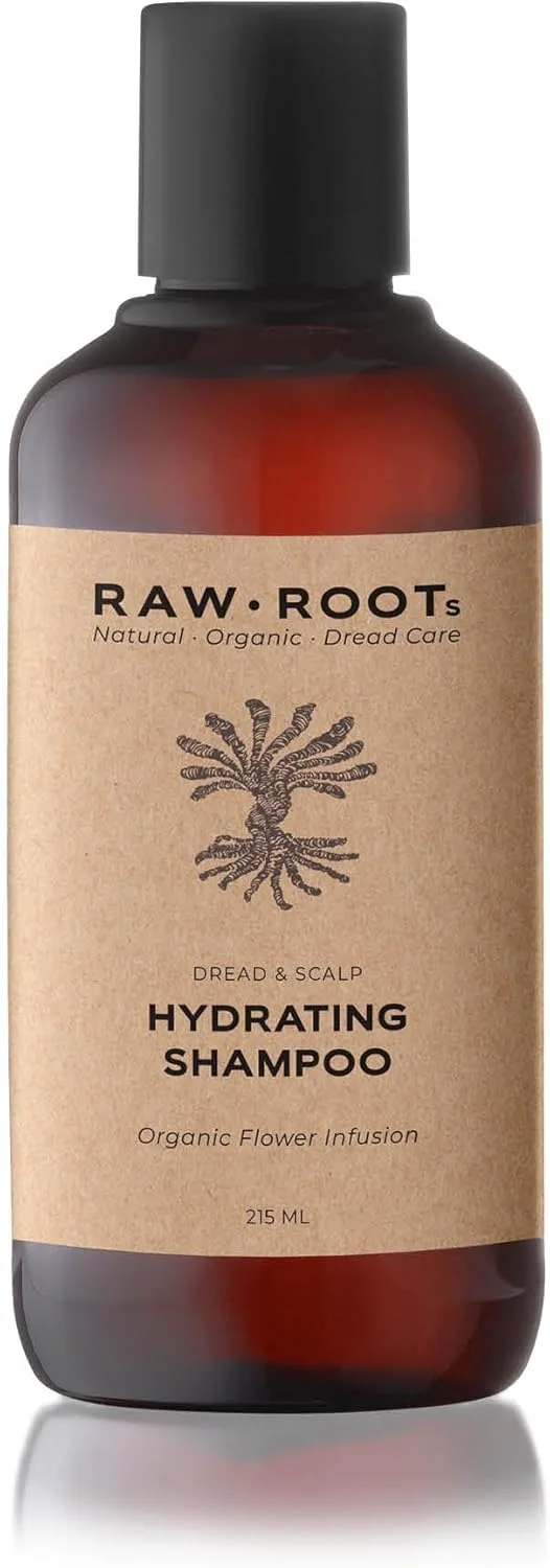 شامپو آبرسان برای در dreadlock های RAW ROOTs 215 میلی لیتر - شامپو بدون سولفات برای موهای معمولی تا خشک - همچنین مناسب برای موهای فر - شامپو بدون سیلیکون، سولفات و پارابن