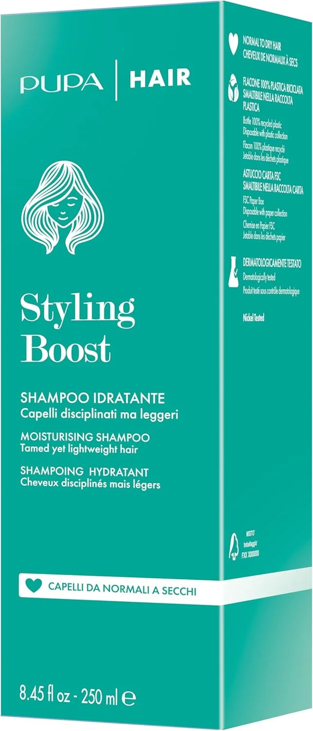 شامپو مرطوب کننده و تقویت کننده حالت دهنده مو پوپا مناسب موهای معمولی تا خشک 250 میلی لیتر