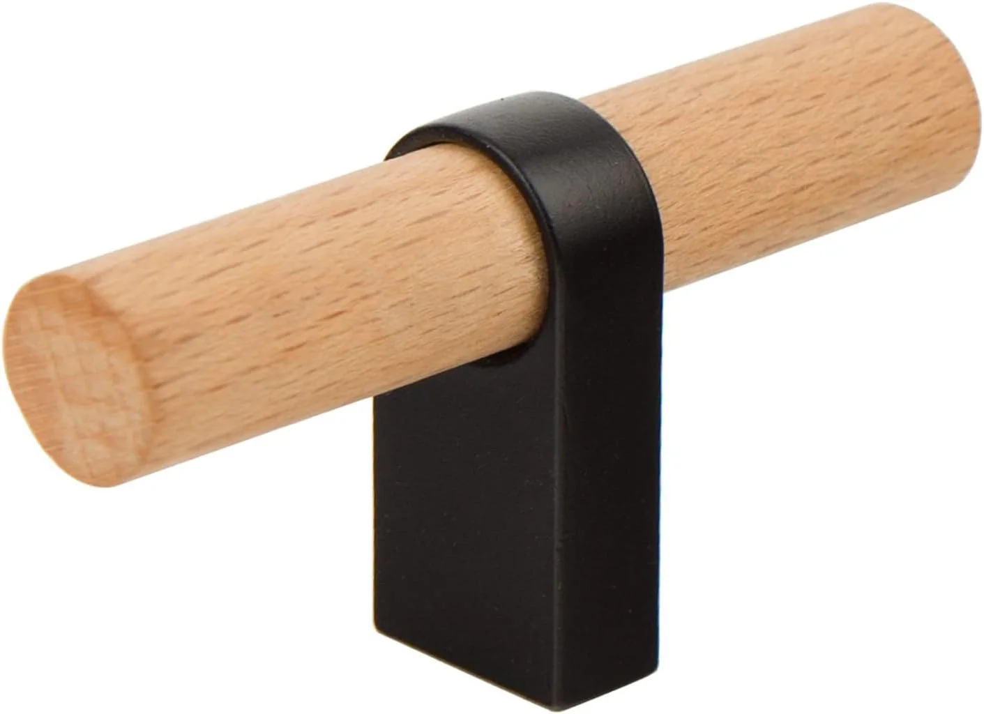 دستگیره کابینت قابل تنظیم TERRIFI، 8 عدد دستگیره کابینت، دستگیره های چوبی جامد قابل تنظیم تک سوراخ، برای سخت افزار مبلمان کمد لباس با پیچ نصب (2.4 اینچ)