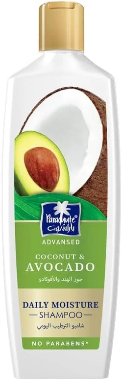 شامپو روزانه مرطوب کننده پاراشوت ادونسد 170 میلی لیتر، شامپو با آووکادو و نارگیل، مرطوب کننده و کاهش دهنده شکستگی مو، آبرسانی عمیق برای موهای نرم، 0% مواد شیمیایی مضر شامپو روزانه مرطوب کننده پاراشوت ادونسد 170 میلی لیتر، شامپو با آووکادو و نارگیل، مرطوب کننده و کاهش دهنده شکستگی مو، آبرسانی عمیق برای موهای نرم، 0% مواد شیمیایی مضر