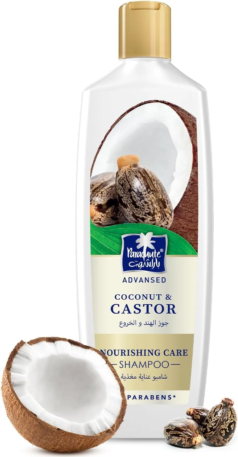 شامپو مغذی مو پاراشوت ادونسد با روغن کرچک و نارگیل | رام کننده و تغذیه کننده موهای وز | موها را ضخیم تر و بلندتر می کند | فاقد مواد شیمیایی مضر | 340 میلی لیتر (بسته 2 عددی) شامپو مغذی مو پاراشوت ادونسد با روغن کرچک و نارگیل | رام کننده و تغذیه کننده موهای وز | موها را ضخیم تر و بلندتر می کند | فاقد مواد شیمیایی مضر | 340 میلی لیتر (بسته 2 عددی)