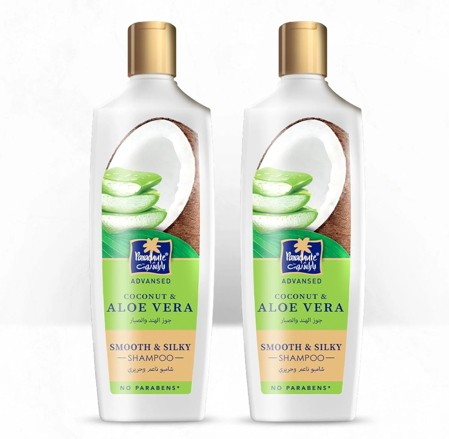 شامپو نرم و ابریشمی پاراشوت ادونسد با آلوئه ورا و نارگیل، تغذیه کننده و درخشان کننده مو، ترمیم کننده موهای آسیب دیده و موخوره، 0% مواد شیمیایی مضر، 340 میلی لیتر (بسته 2 عددی) شامپو نرم و ابریشمی پاراشوت ادونسد با آلوئه ورا و نارگیل، تغذیه کننده و درخشان کننده مو، ترمیم کننده موهای آسیب دیده و موخوره، 0% مواد شیمیایی مضر، 340 میلی لیتر (بسته 2 عددی)