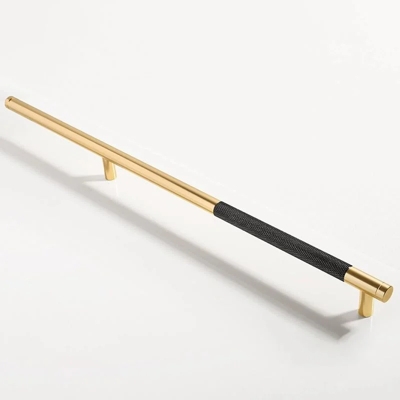 دستگیره کابینت مدرن طلایی Pexintek بسته 2 عددی، فاصله سوراخ 256 میلی متر، مناسب برای آشپزخانه، حمام، اتاق خواب، مبلمان اداری، درب، کشو، کمد لباس، دراور (طلایی مشکی) به همراه پیچ