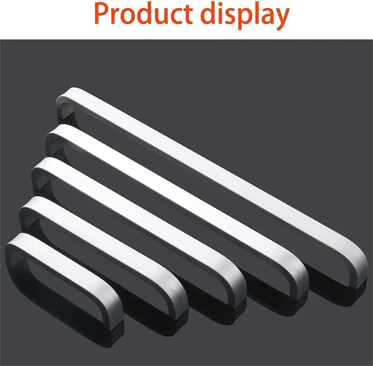 دستگیره آلیاژ آلومینیوم سطحی Qrity، 10 عدد، سوراخ 128 میلی‌متری، دستگیره کابینت، دستگیره درب مبلمان، دستگیره کشو آشپزخانه