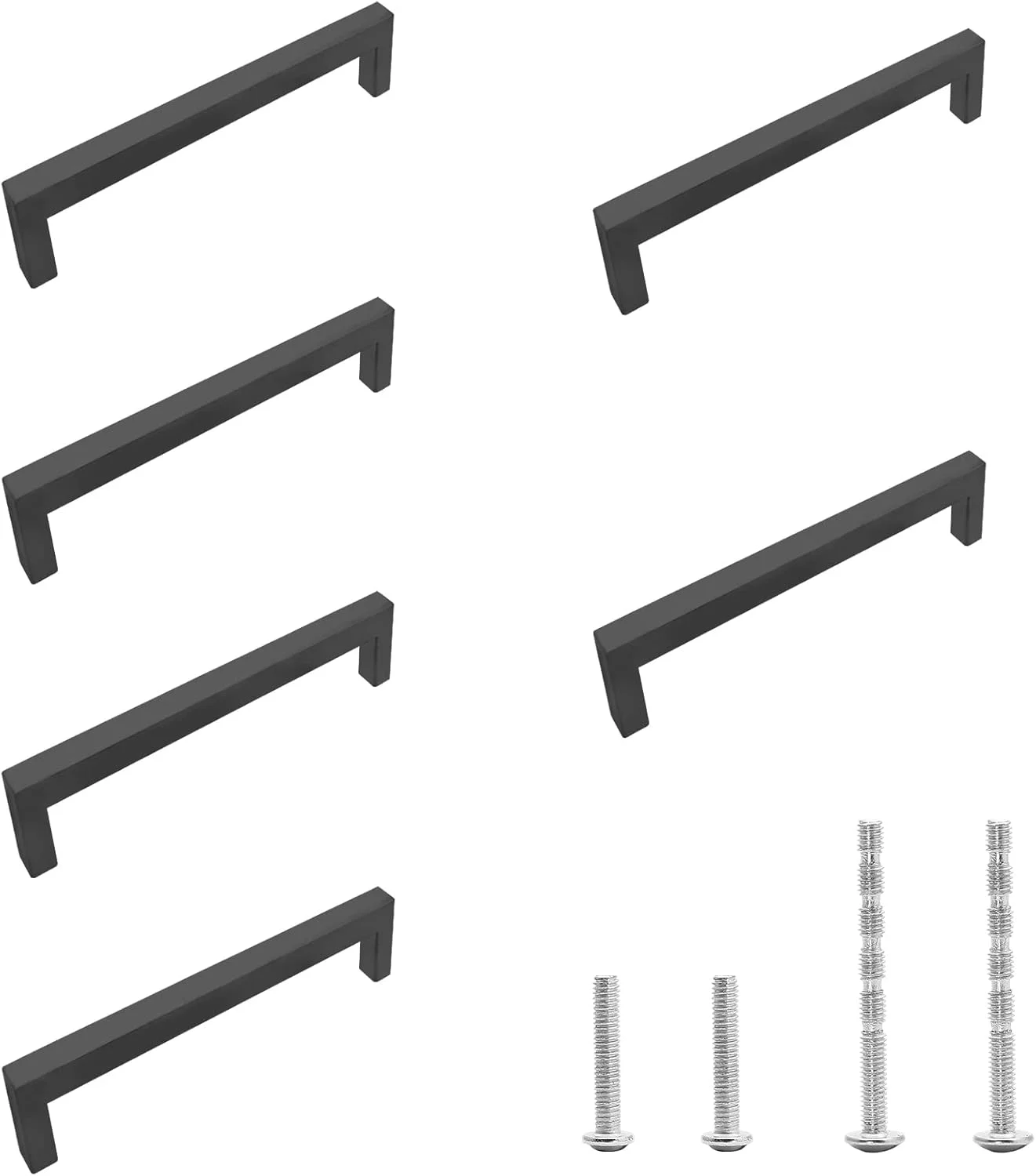دستگیره کابینت مشکی مات Qjaiune، بسته 6 عددی، دستگیره مربعی کمد، فاصله سوراخ تا سوراخ 96 میلی متر / 3-3/4 اینچ، دستگیره های استیل ضد زنگ، دستگیره کشو آشپزخانه برای کمد لباس و روشویی دستگیره کابینت مشکی مات Qjaiune، بسته 6 عددی، دستگیره مربعی کمد، فاصله سوراخ تا سوراخ 96 میلی متر / 3-3/4 اینچ، دستگیره های استیل ضد زنگ، دستگیره کشو آشپزخانه برای کمد لباس و روشویی