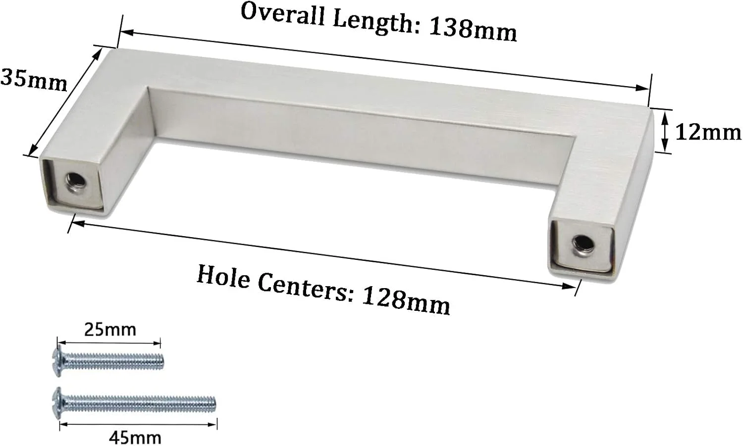 دستگیره کابینت استیل برس خورده PinLin، بسته 5 عددی، مرکز سوراخ 128 میلی متر، دستگیره های کشویی کابینت، دستگیره درب کمد استیل ضد زنگ، سخت افزار کابینت آشپزخانه، دستگیره های کشویی T شکل مربعی دستگیره کابینت استیل برس خورده PinLin، بسته 5 عددی، مرکز سوراخ 128 میلی متر، دستگیره های کشویی کابینت، دستگیره درب کمد استیل ضد زنگ، سخت افزار کابینت آشپزخانه، دستگیره های کشویی T شکل مربعی