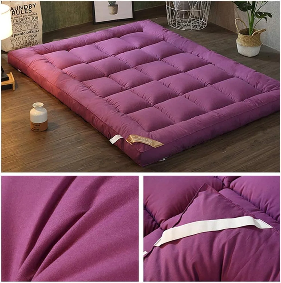 تشک تاتامی تاشو ژاپنی AD&HD، تشک فوتون نرم، زیرانداز راحت و ضخیم و قابل تنفس برای اتاق خوابگاه و نشیمن (رنگ: بنفش، سایز: کینگ) تشک تاتامی تاشو ژاپنی AD&HD، تشک فوتون نرم، زیرانداز راحت و ضخیم و قابل تنفس برای اتاق خوابگاه و نشیمن (رنگ: بنفش، سایز: کینگ)