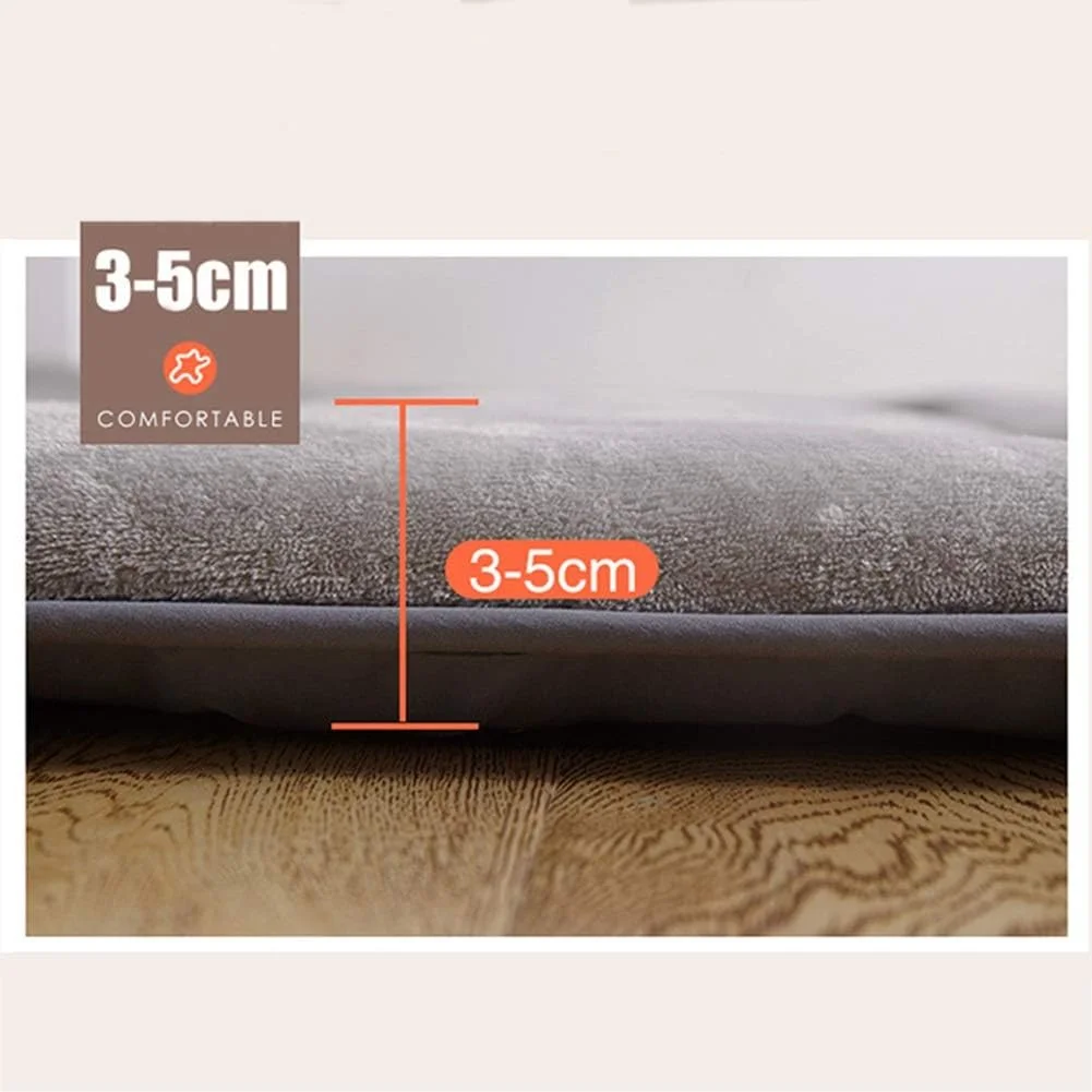 تشک تاتامی تاشو AD&HD، پد خواب تکی و دونفره قابل حمل، تشک کف راحت و تنفسی برای خوابگاه، کمپینگ، اتاق نشیمن (رنگ: A، سایز: کینگ: 180x200cm)