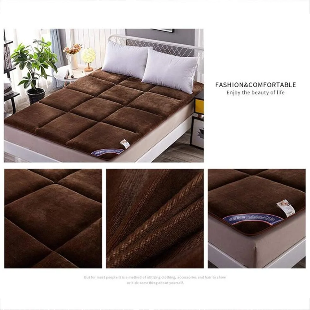 تشک تاتامی تاشو AD&HD، پد خواب تکی و دونفره قابل حمل، تشک کف راحت و تنفسی برای خوابگاه، کمپینگ، اتاق نشیمن (رنگ: A، سایز: کینگ: 180x200cm)