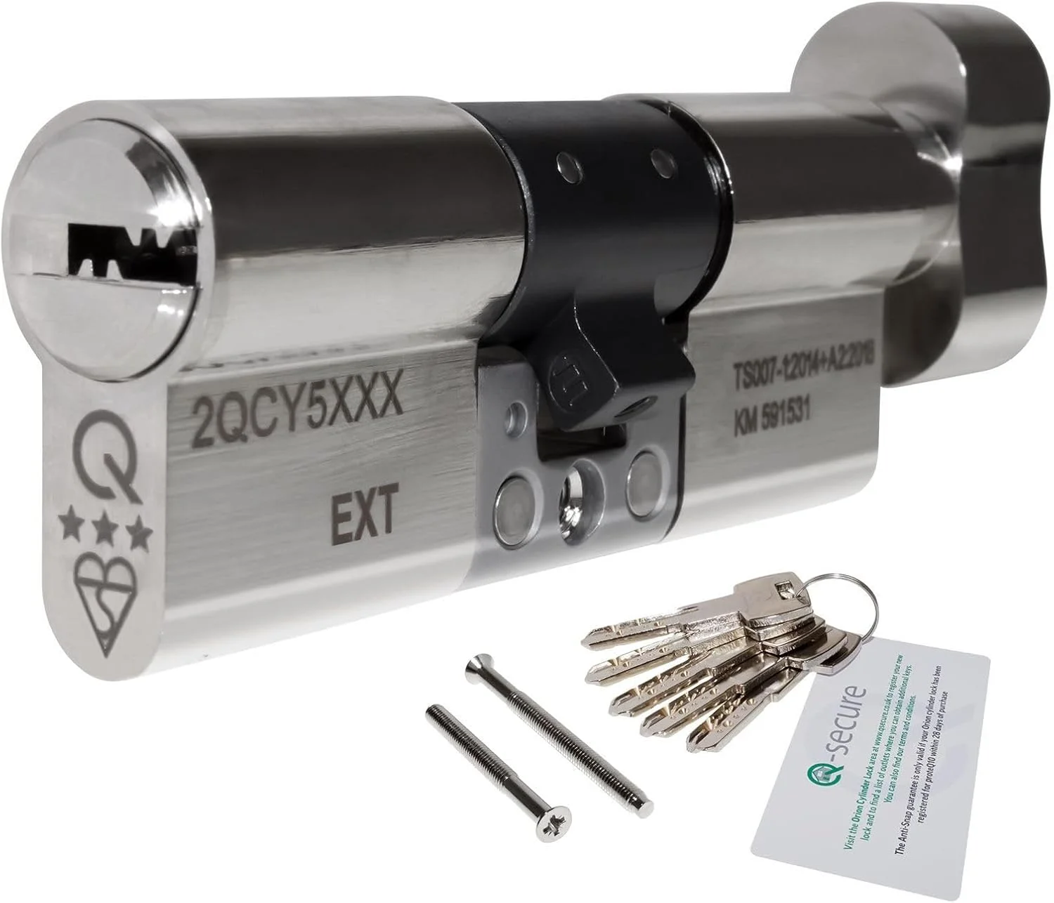 سیلندر قفل درب ضد سرقت یورویی با دستگیره چرخشی Truly PVC Limited Nickel، 35/35 (70mm) greenteQ Orion TS007 3 ستاره سیلندر قفل درب ضد سرقت یورویی با دستگیره چرخشی Truly PVC Limited Nickel، 35/35 (70mm) greenteQ Orion TS007 3 ستاره