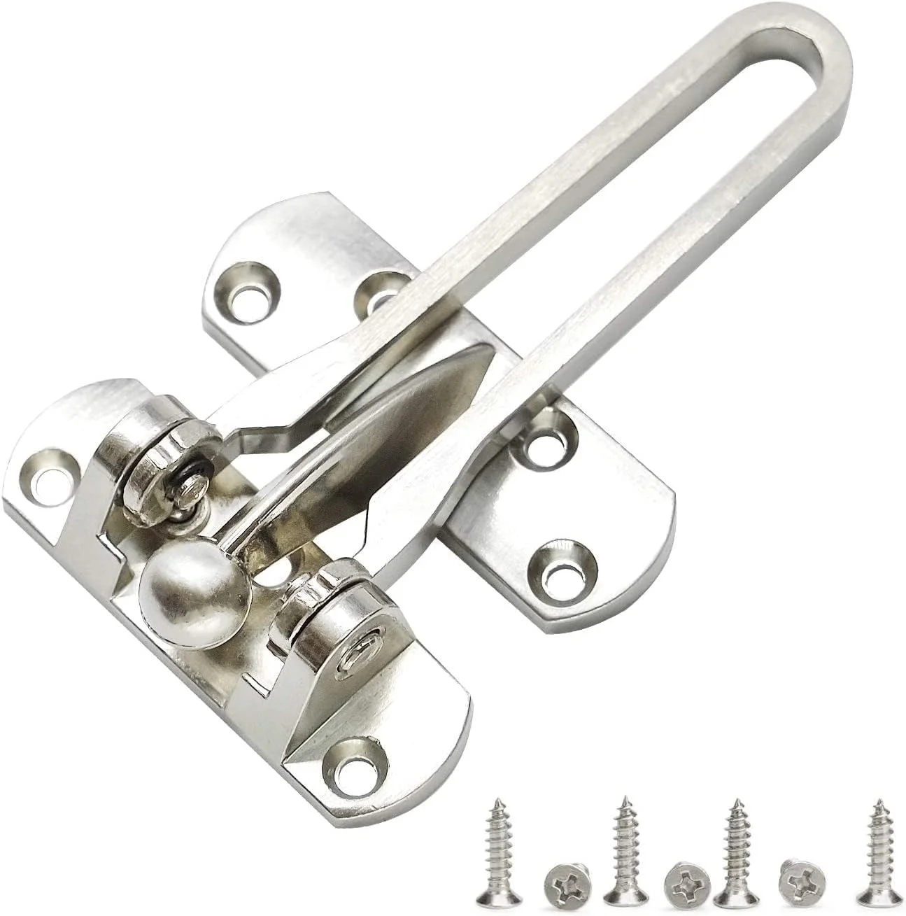 قفل درب امنیتی منزل، قفل درب ورودی برای کودکان، قفل تقویت کننده درب برای درهای چرخشی، قفل گیره ای، آلیاژ آلومینیوم ضخیم و جامد، قفل شب برای محافظت از خانه شما قفل درب امنیتی منزل، قفل درب ورودی برای کودکان، قفل تقویت کننده درب برای درهای چرخشی، قفل گیره ای، آلیاژ آلومینیوم ضخیم و جامد، قفل شب برای محافظت از خانه شما