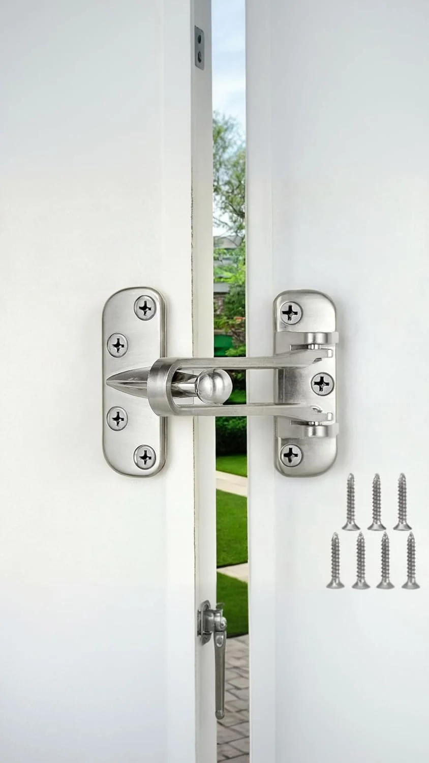 قفل درب امنیتی منزل، قفل میله ای چرخشی درب، قفل تقویت کننده درب منزل برای درب های چرخشی داخلی، محافظ قفل، قفل درب تقویت کننده ایمنی برای کودکان، منزل، هتل، آپارتمان، آلیاژ آلومینیوم جامد ضخیم قفل درب امنیتی منزل، قفل میله ای چرخشی درب، قفل تقویت کننده درب منزل برای درب های چرخشی داخلی، محافظ قفل، قفل درب تقویت کننده ایمنی برای کودکان، منزل، هتل، آپارتمان، آلیاژ آلومینیوم جامد ضخیم